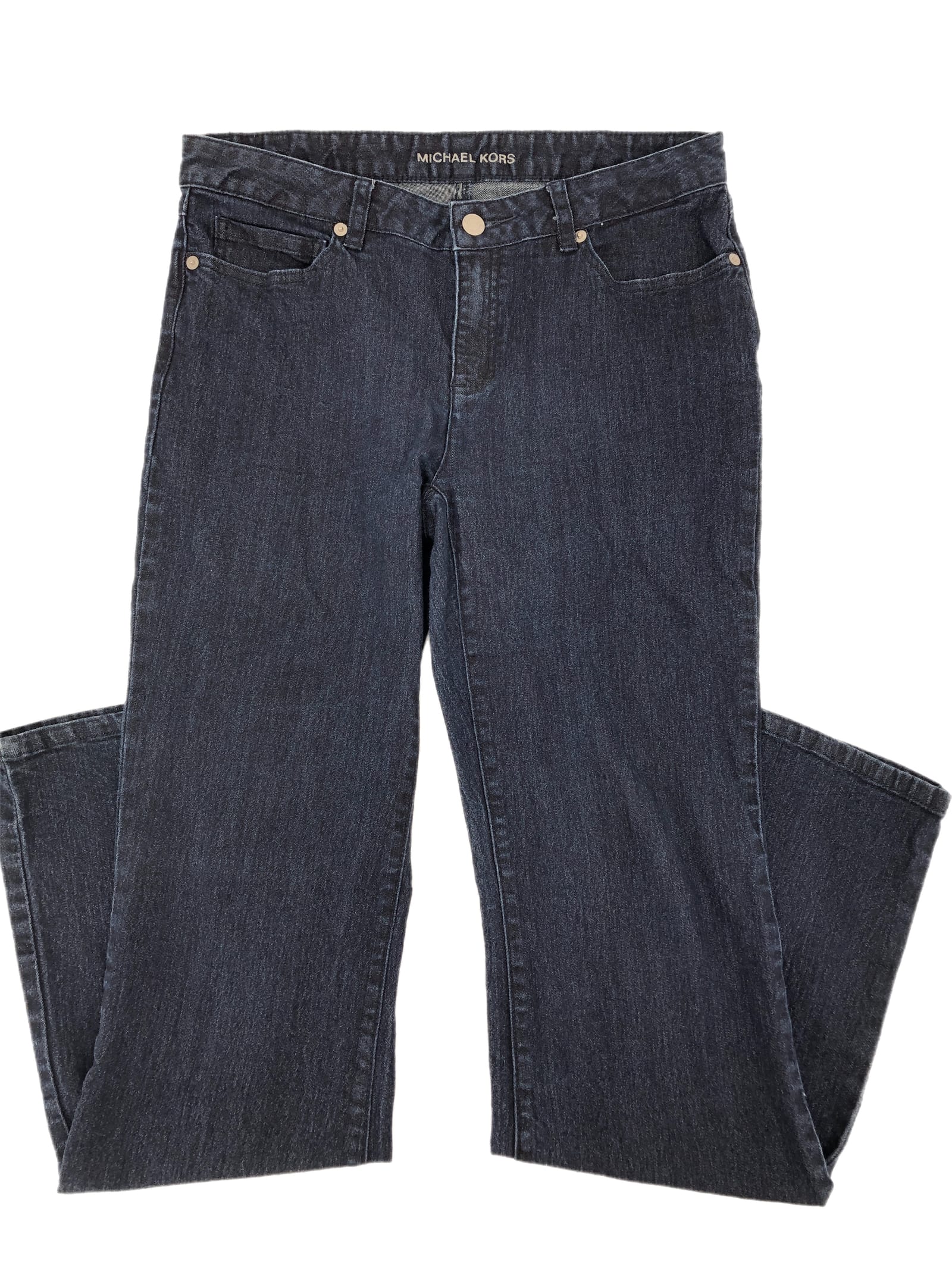 Michael Kors Blue Wide-Leg Ankle Jeans