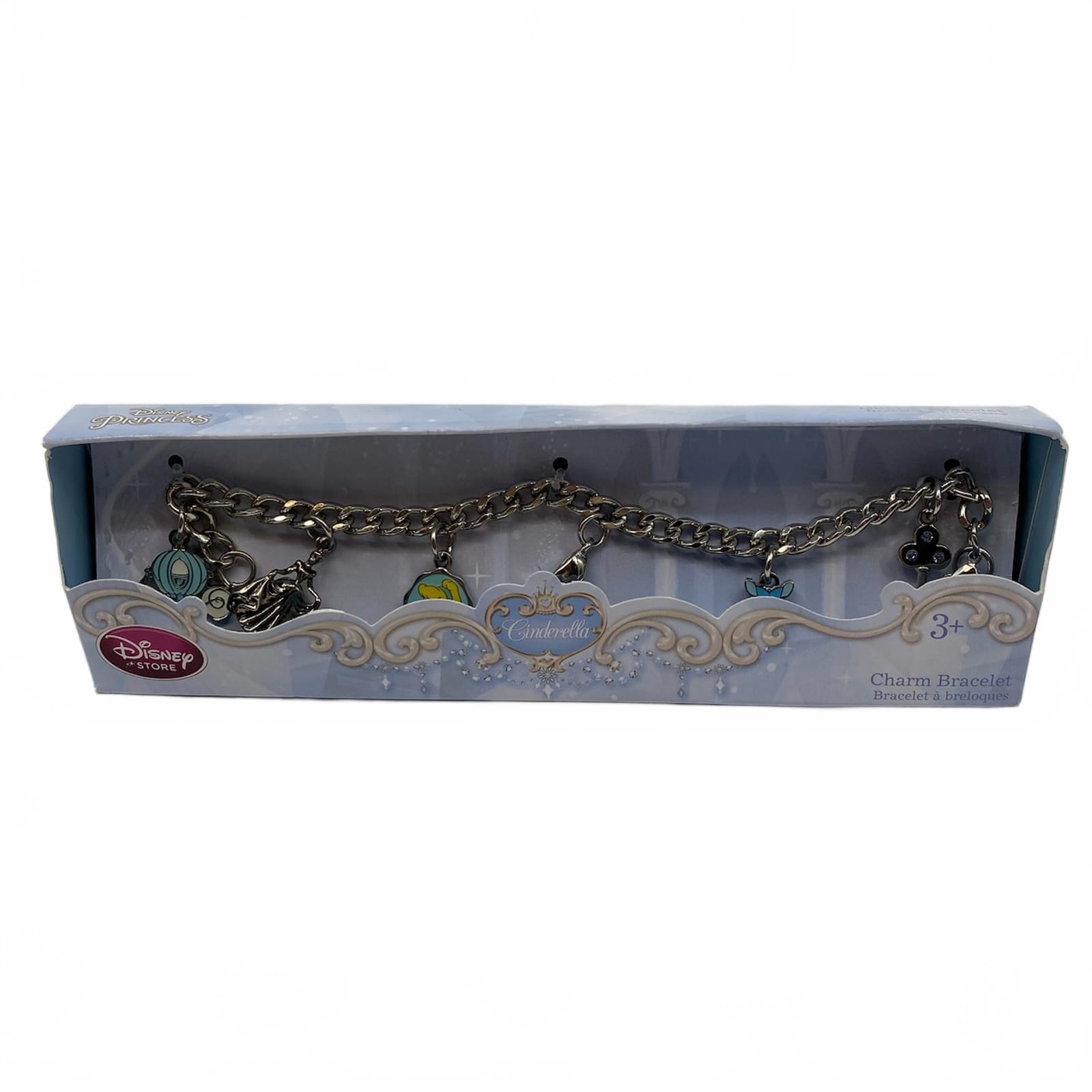 Disney Silver Cinderella Charm Bracelet