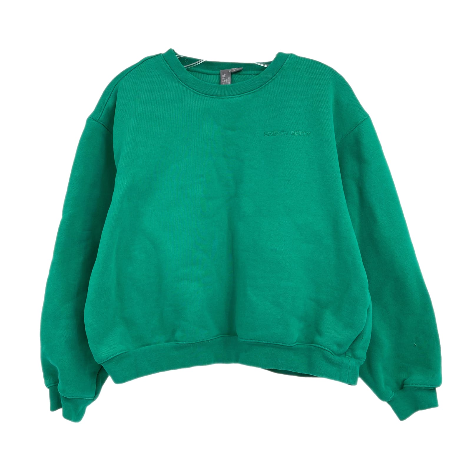 Sweaty Betty Green Basic Crewneck Sweatshirt