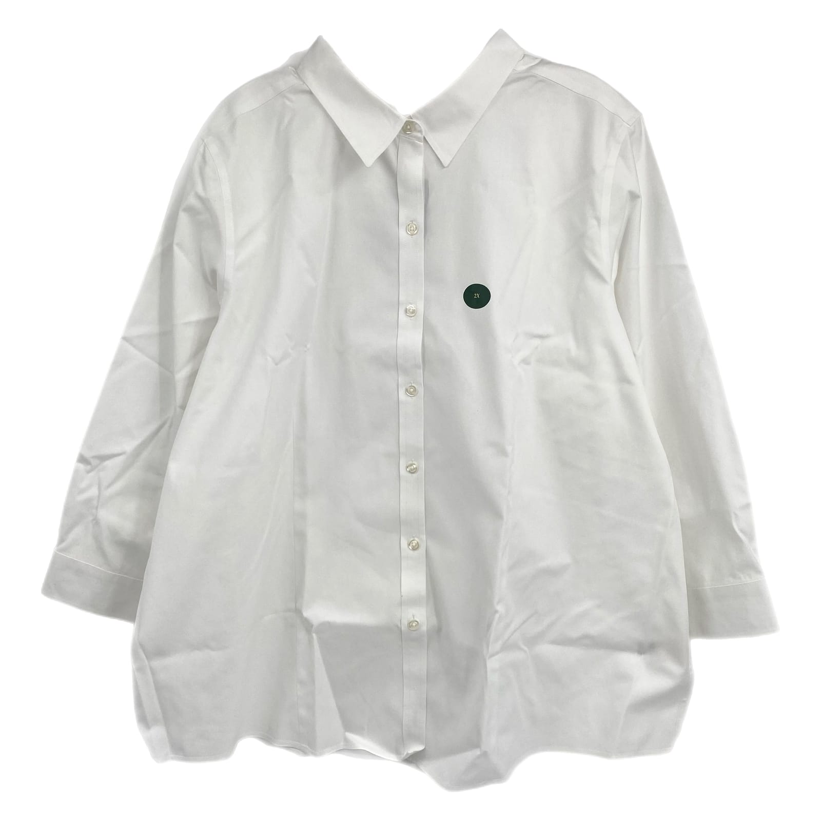 L.L. Bean White Button-Up Shirt
