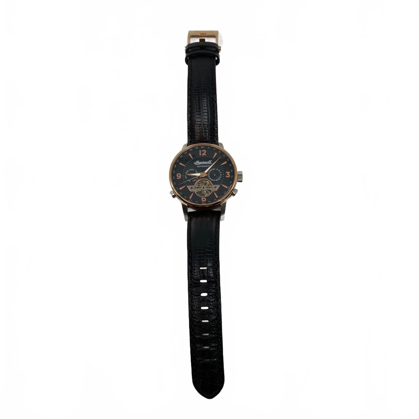 Ingersoll Black Leather Classic Wristwatch