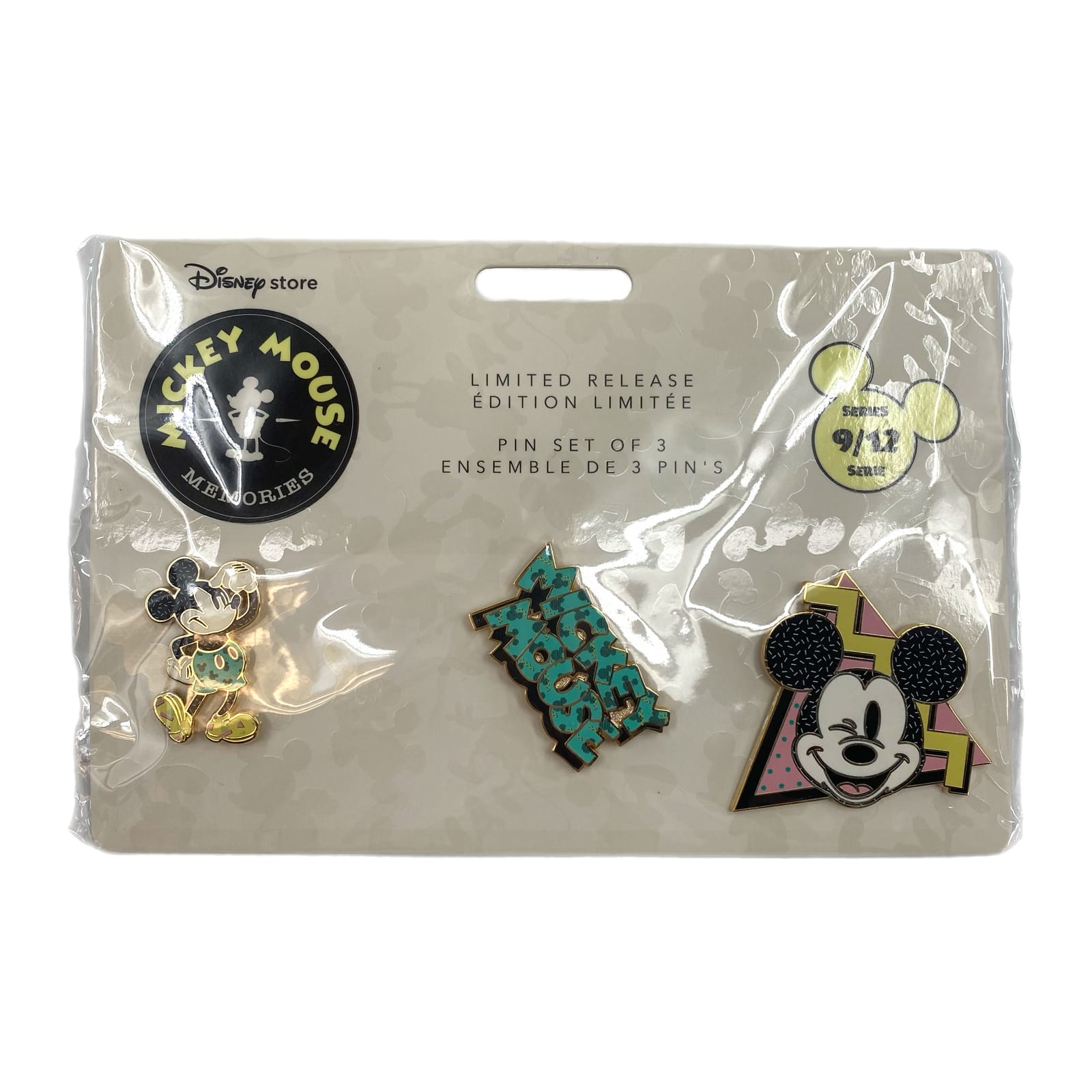 Disney Blue Mickey Mouse Memories 9/12 Pin Set