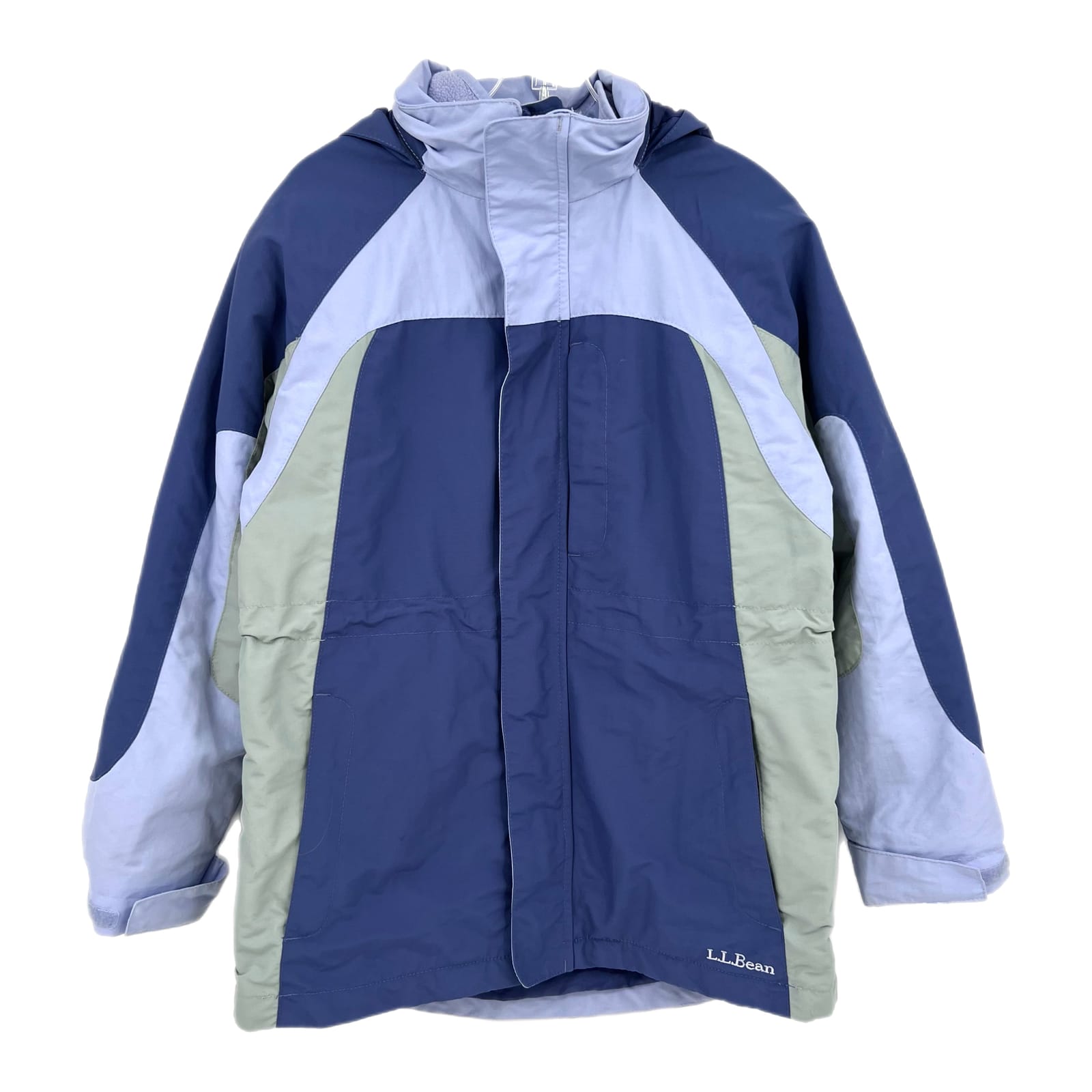 L.L. Bean Blue Detachable Fleece Lining Winter Jacket