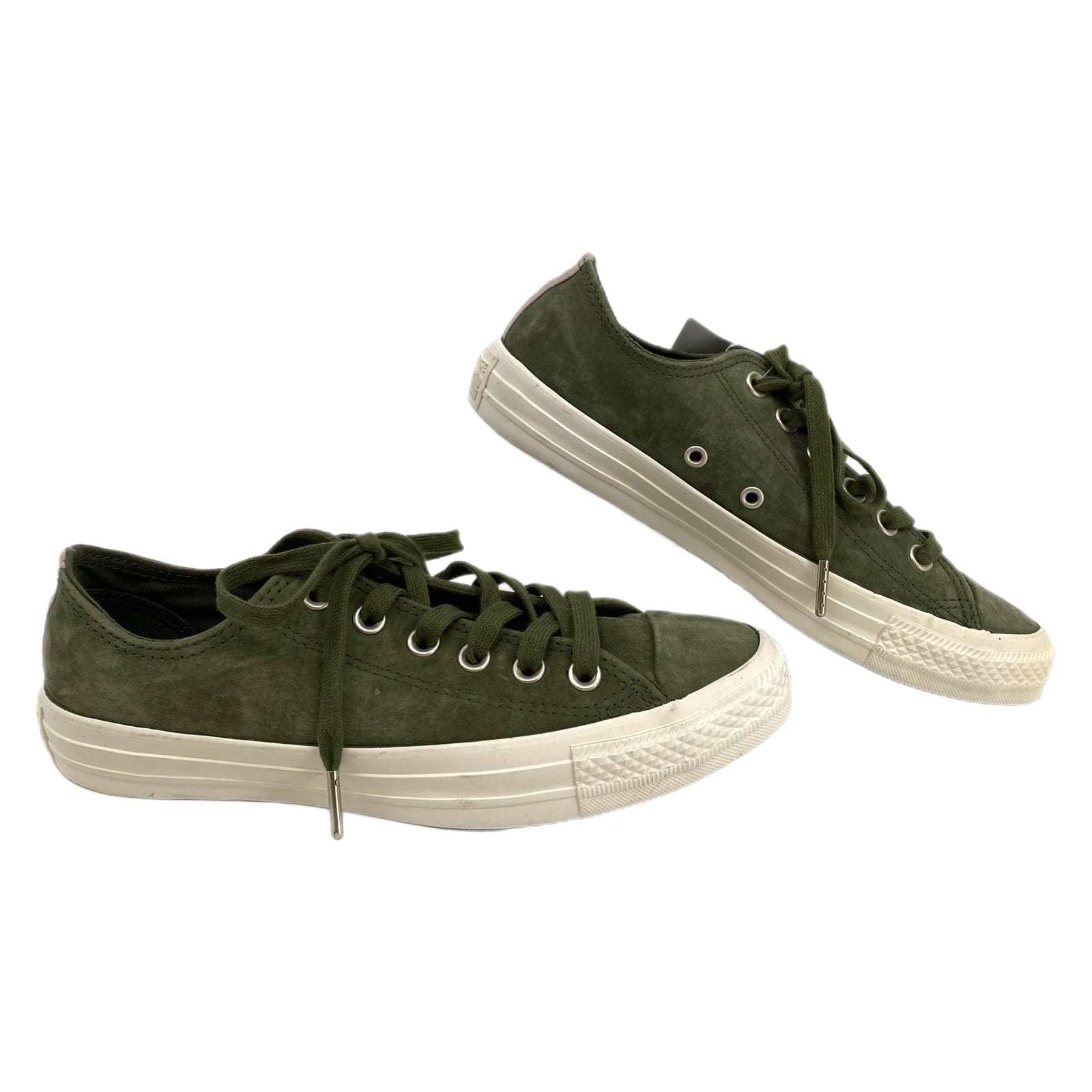 Converse Green Suede Sneakers