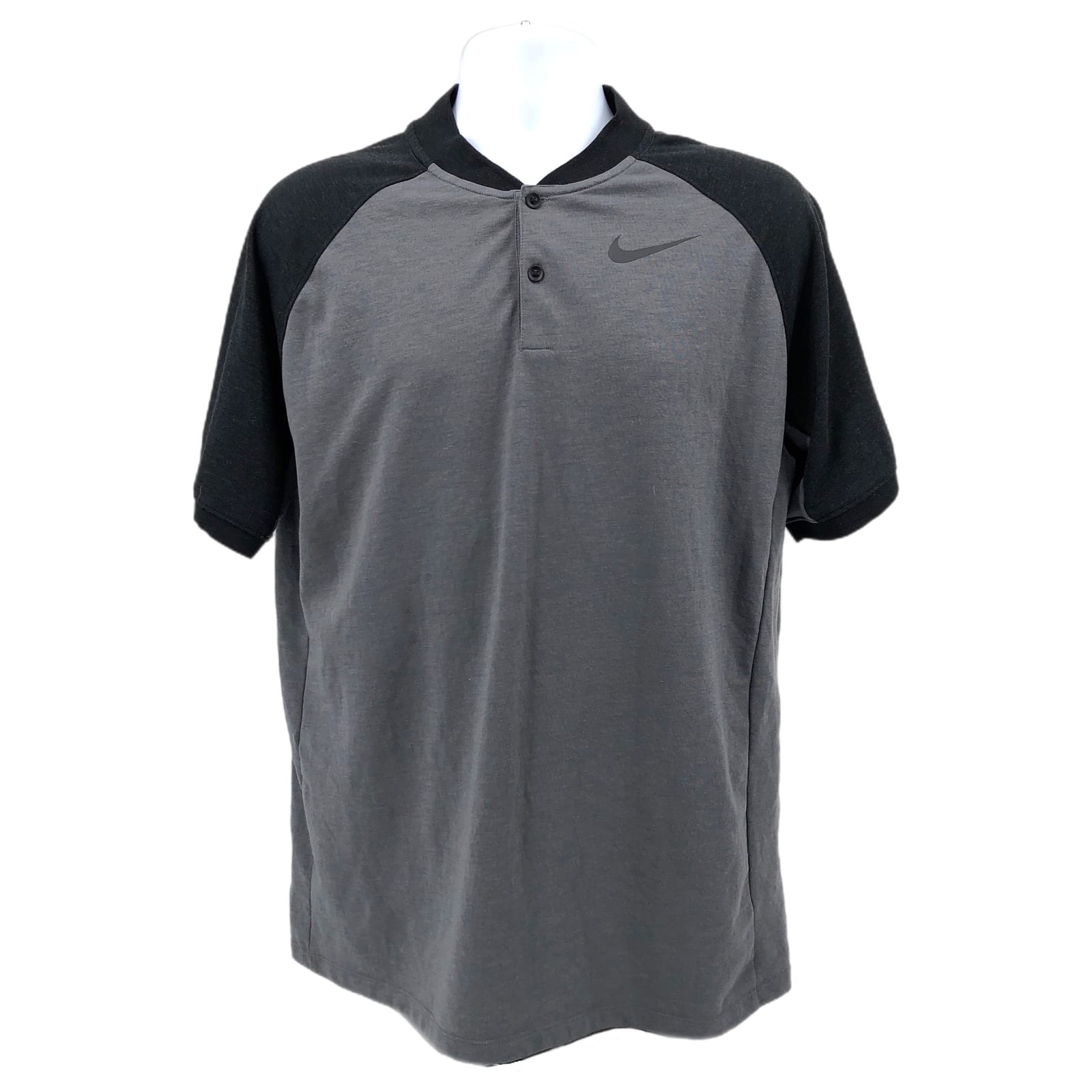 Nike Gray Lightweight Henley Shirt