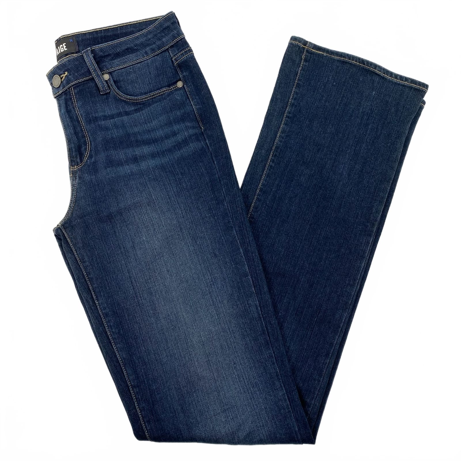 PAIGE Dark Wash Manhattan Bootcut Jeans