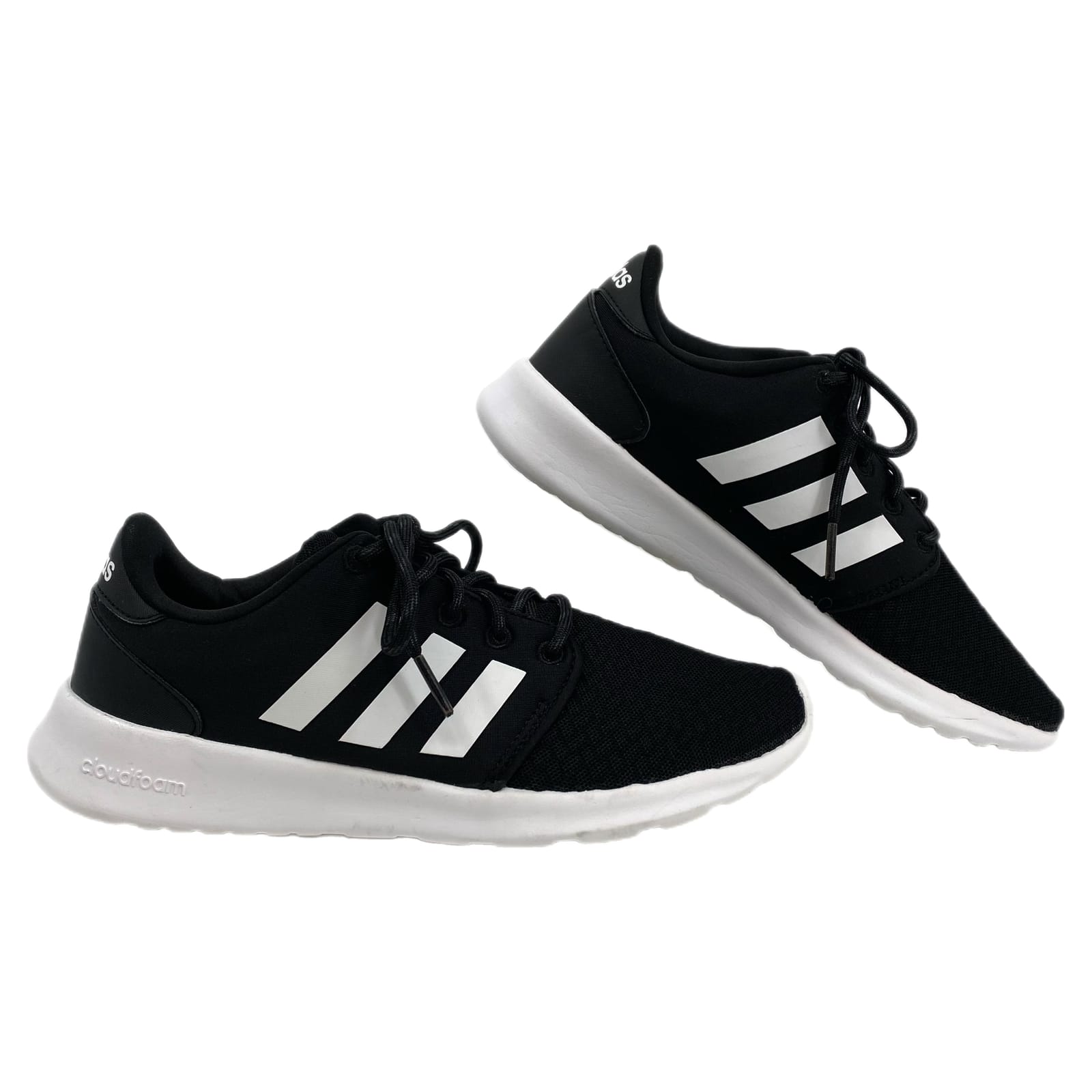 Adidas Black White Cloudfoam Sneakers