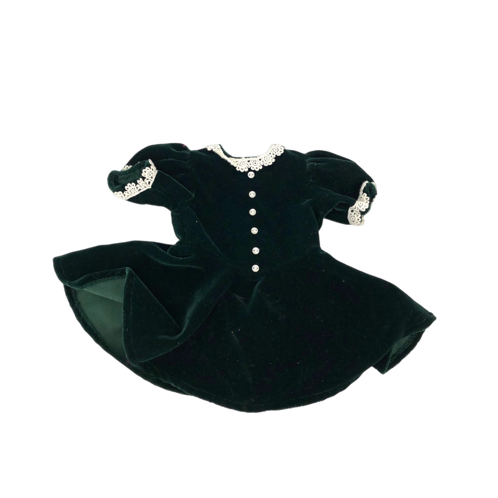 American Girl Green & White Molly's Holiday Dress