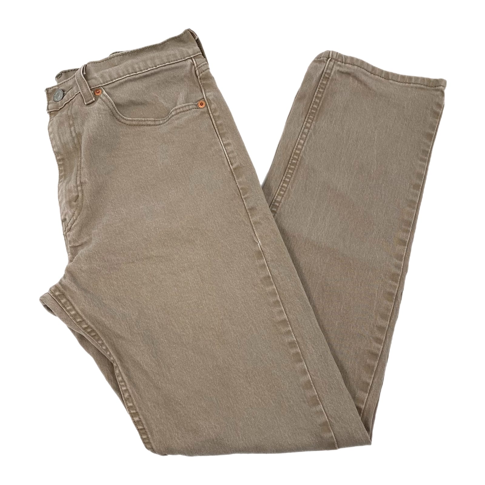 Levi's Beige 505 Straight Leg Jeans