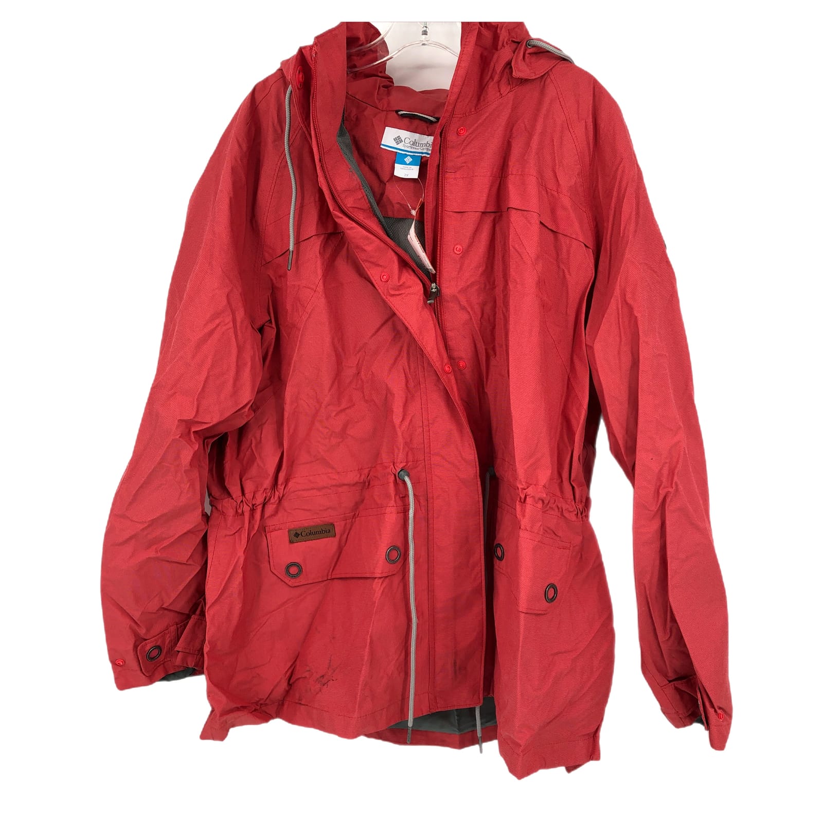 Columbia Pink Nylon Rain Coat