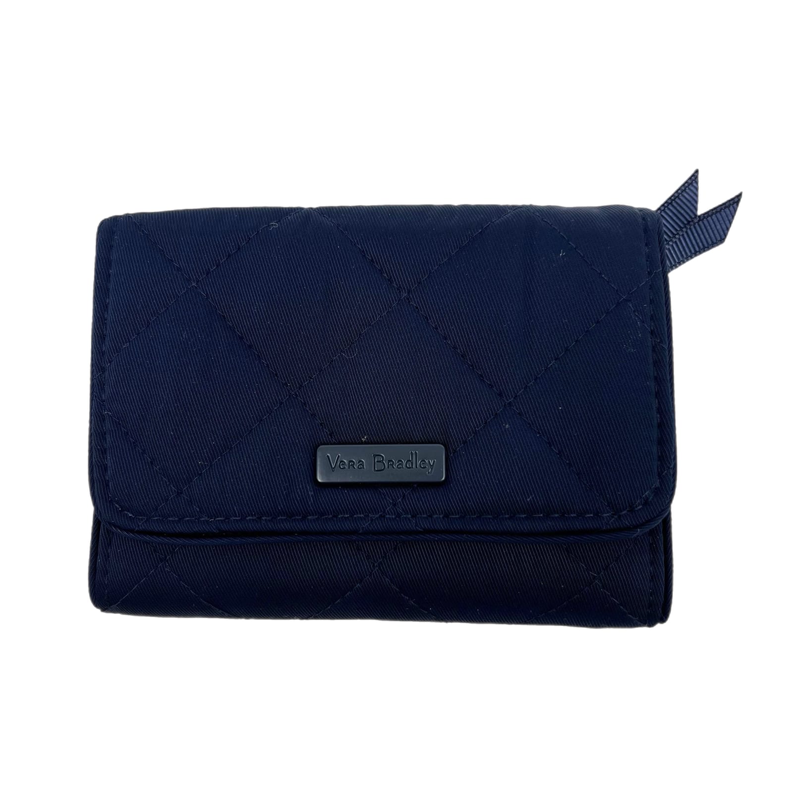 Vera Bradley Blue RFID Quilted Compact Wallet