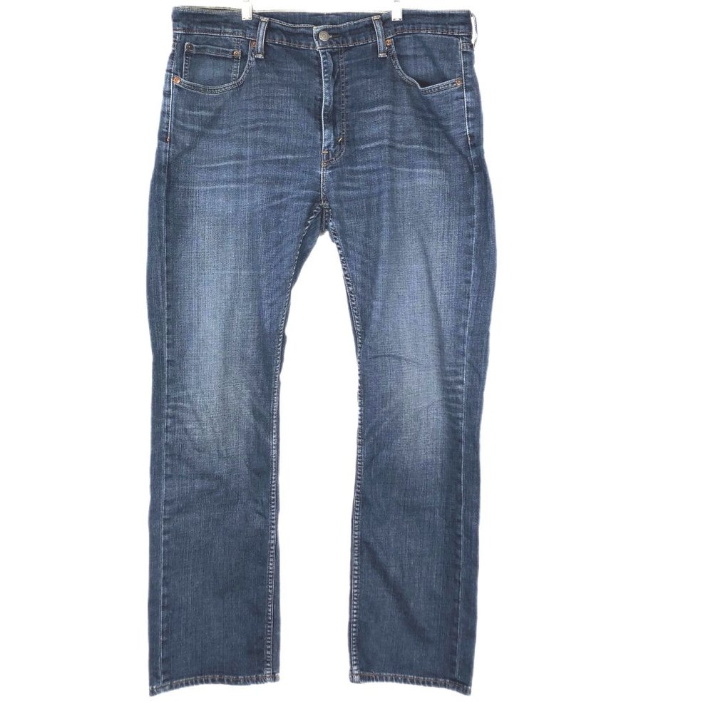 Levi's Blue High Rise Straight Leg Jeans