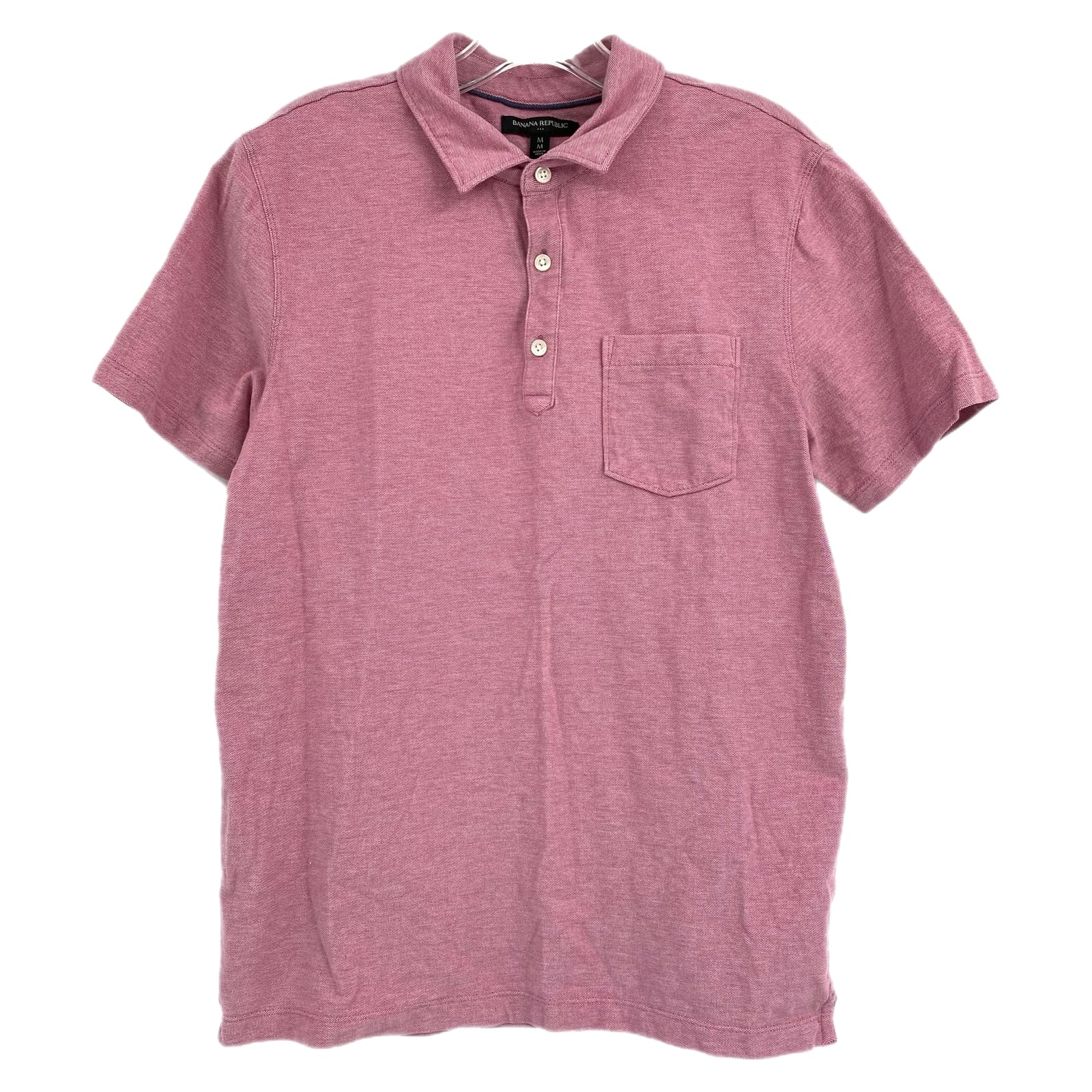 Banana Republic Pink Classic Short Sleeve Polo Shirt