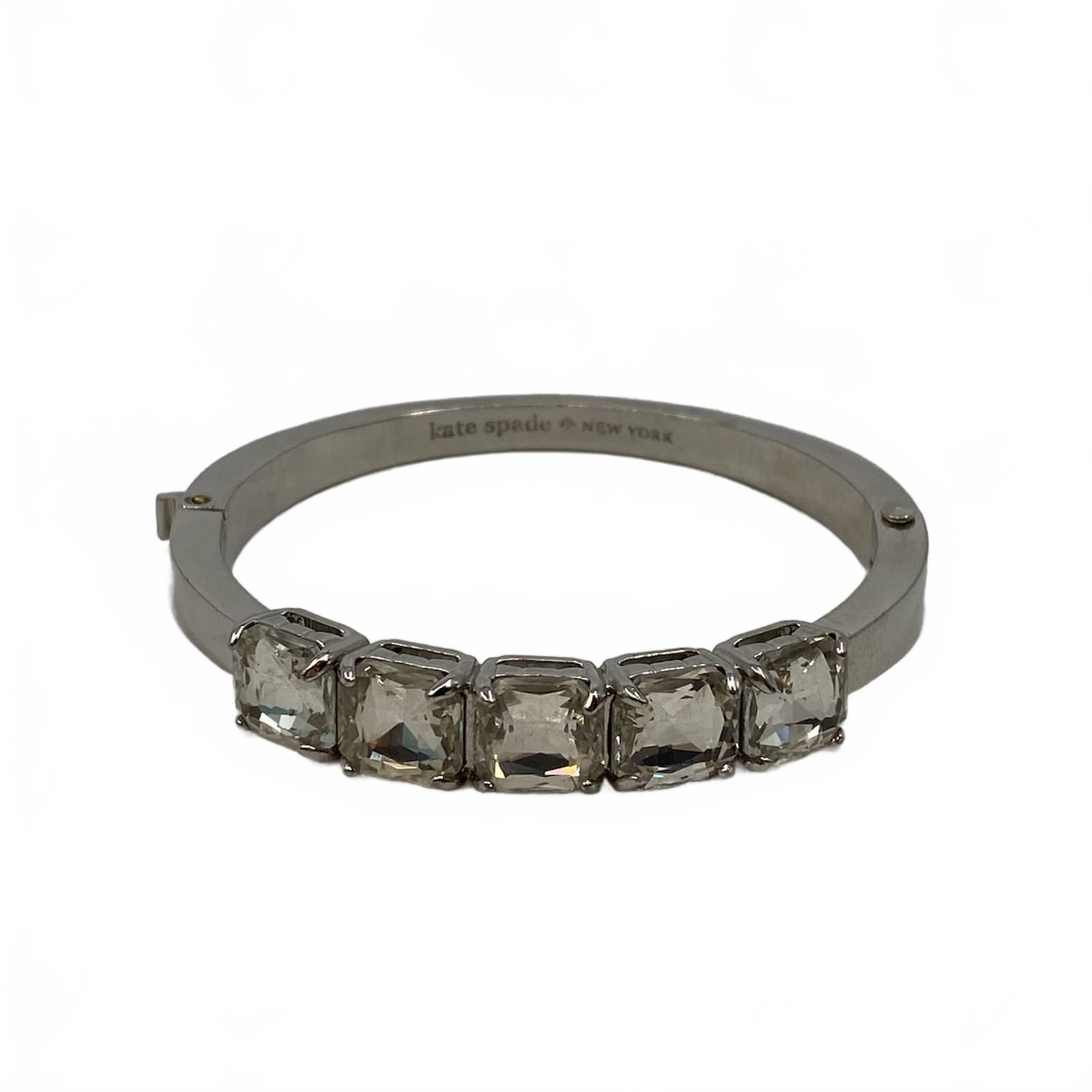 Kate Spade Silver Rhinestone Bangle Bracelet