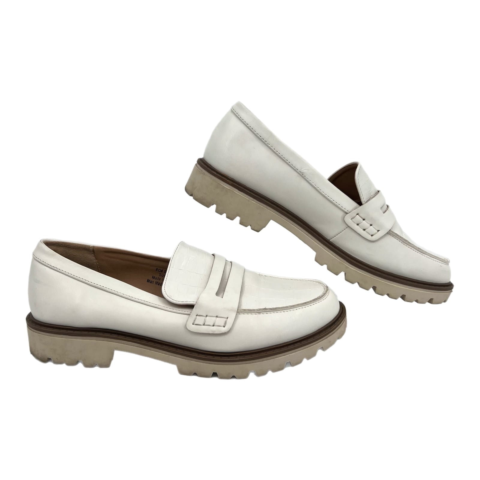 Journee Collection White Faux Leather Loafers