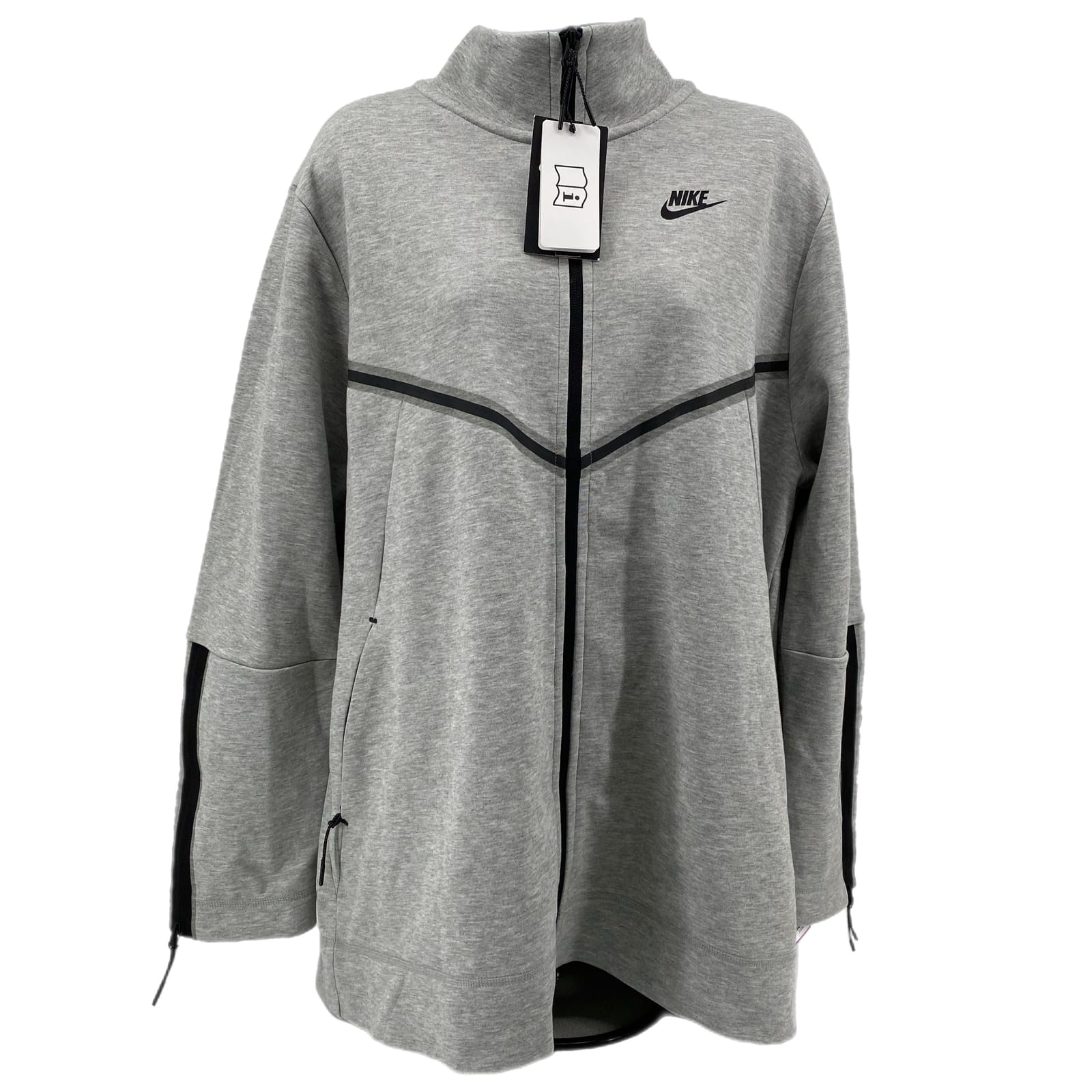 Nike Gray/Black Tech Fleece Zip Up Jacket