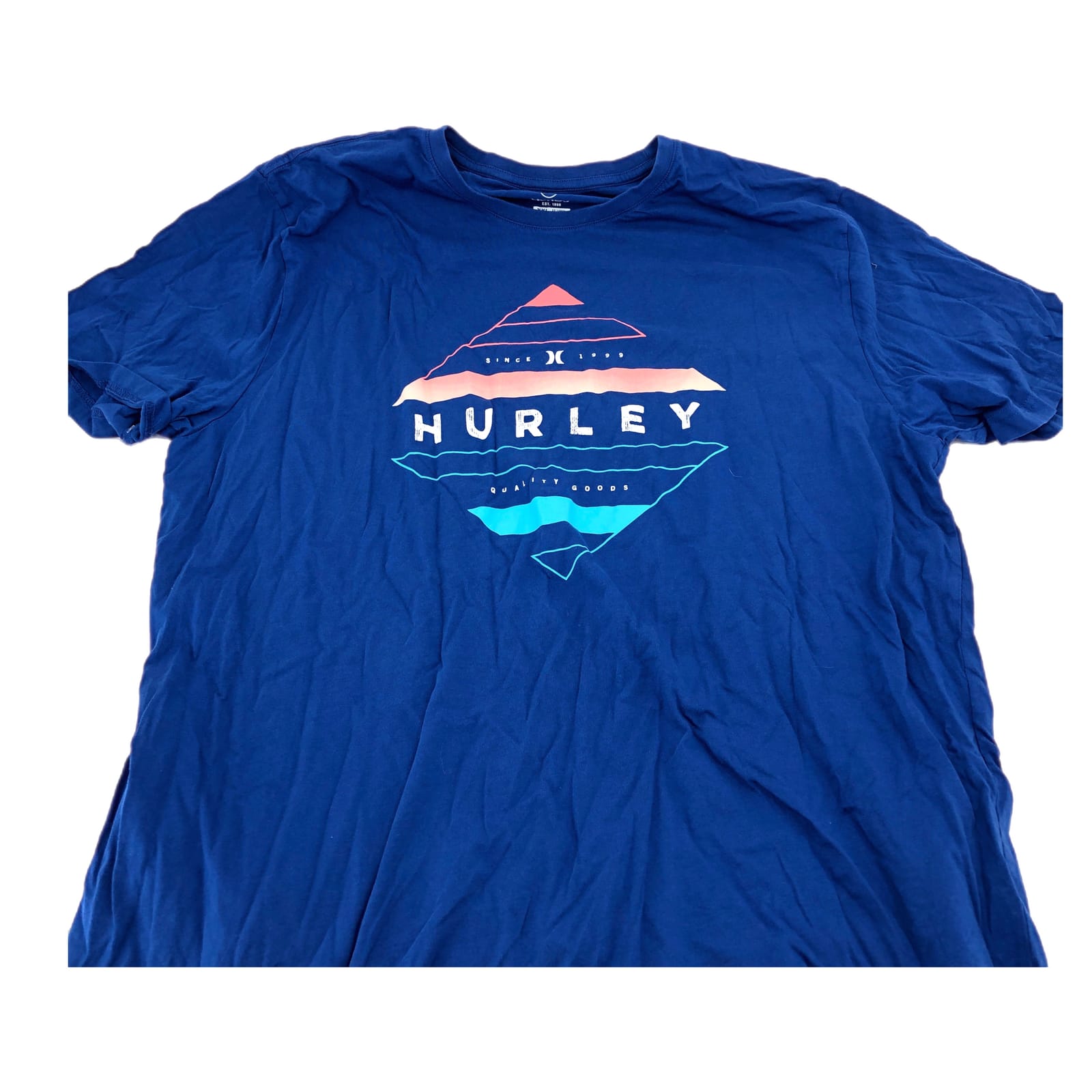 Hurley Blue Basic Round Neck T-Shirt