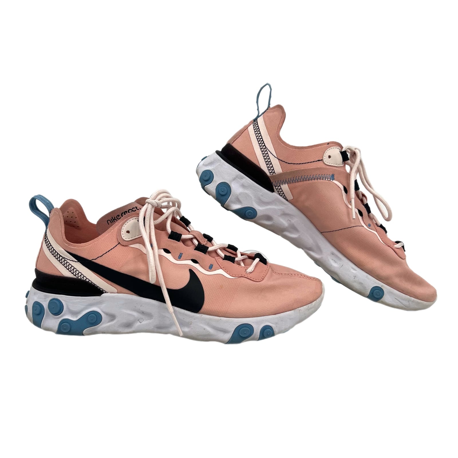 Nike Pink & Blue React Element Sneakers