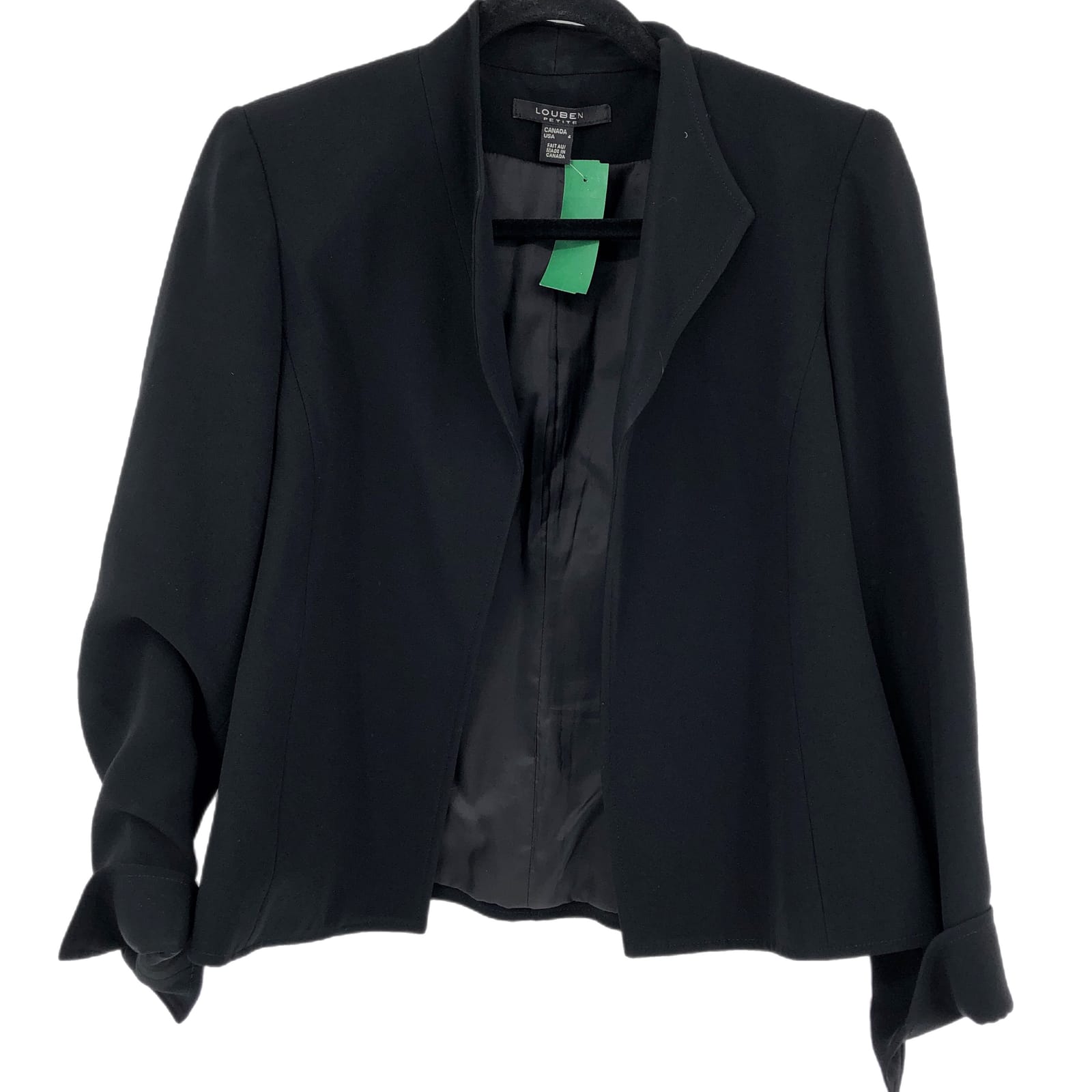 Louben Petite Black Classic Blazer