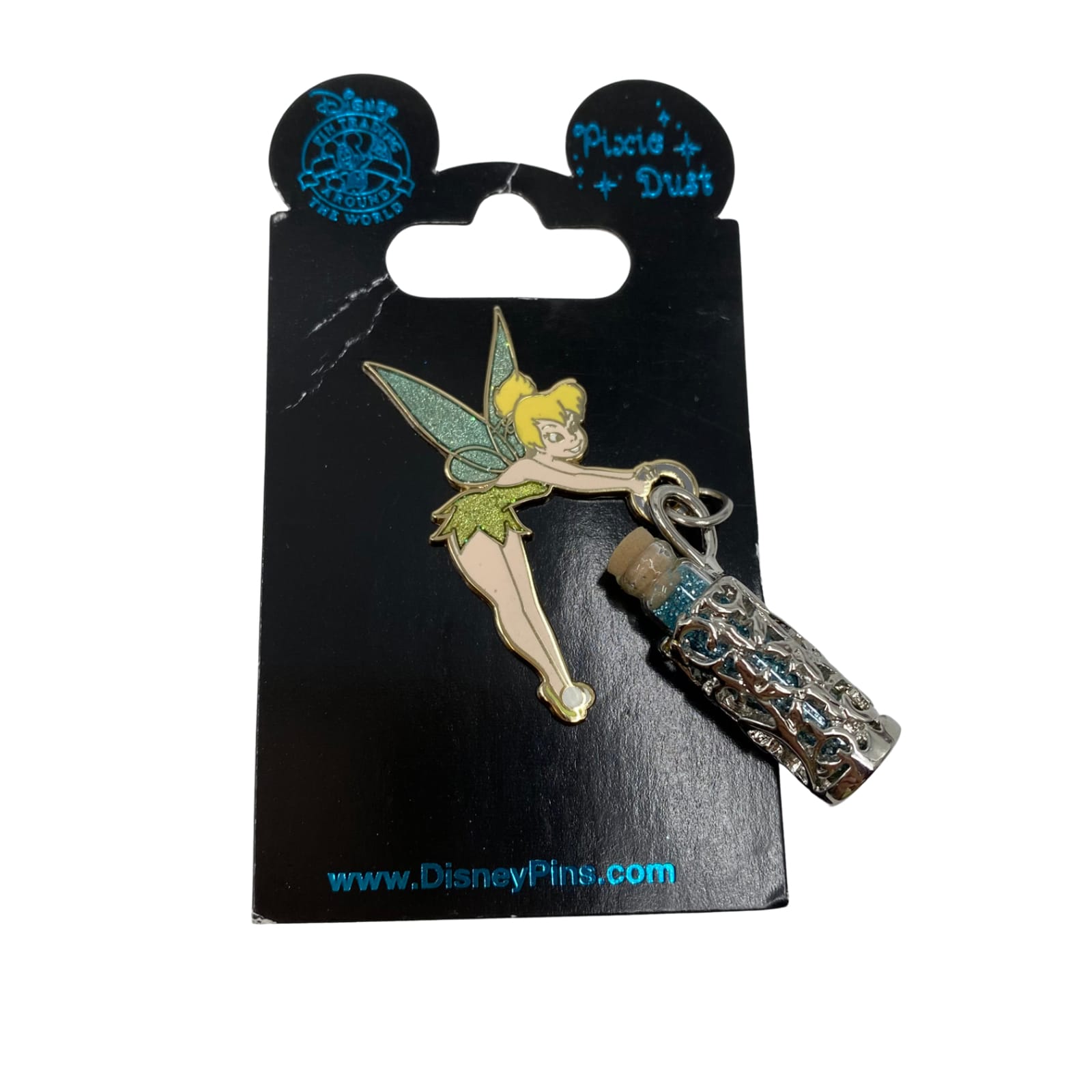 Disney Green Tinker Bell Pendant Brooch