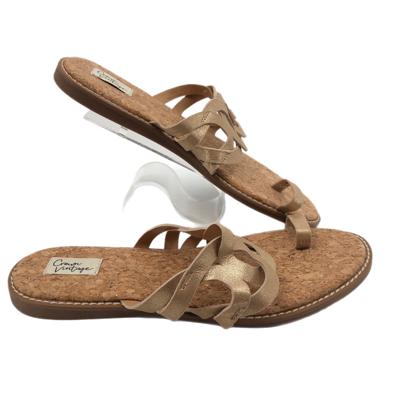 Crown Vintage Tan Leather Sandals