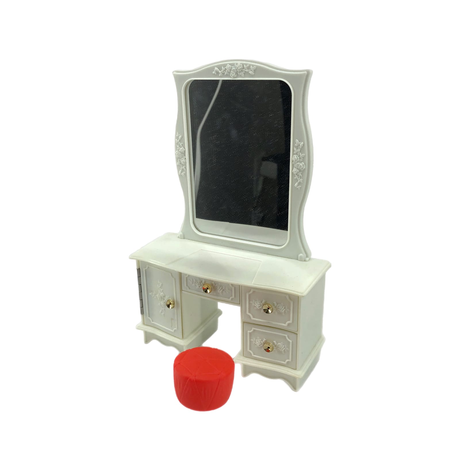 Vintage White World of Ginny Vanity Doll Playset