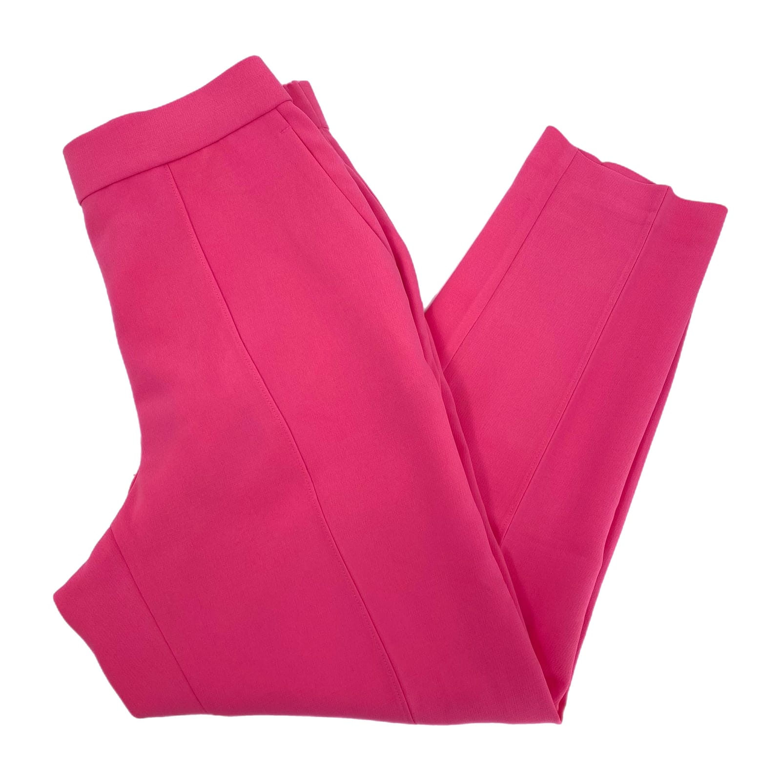 Ann Taylor Pink Hi-Rise Elastic Waist Trousers