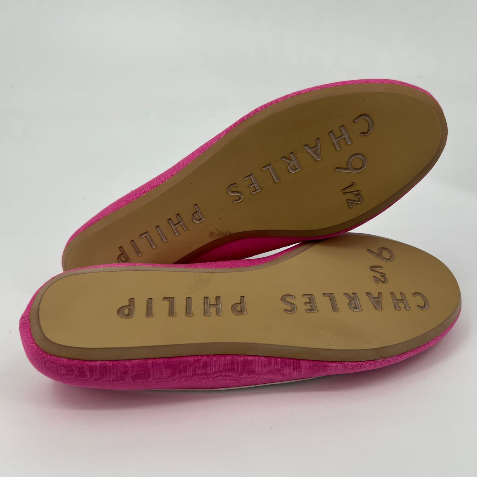 Charles Philip Pink Round Toe Flats