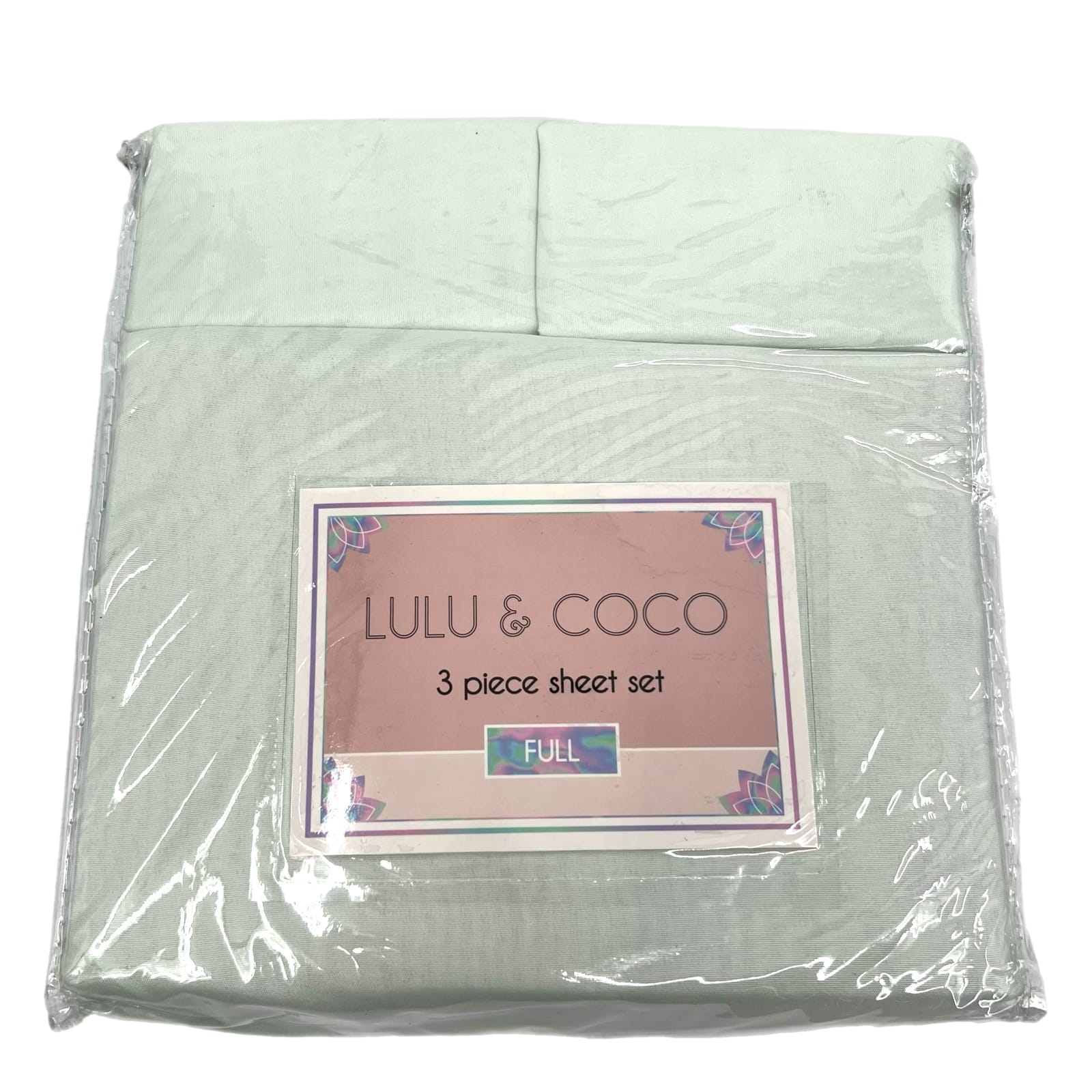 Lulu & Coco Light Sage 3pc FULL Sheet Set
