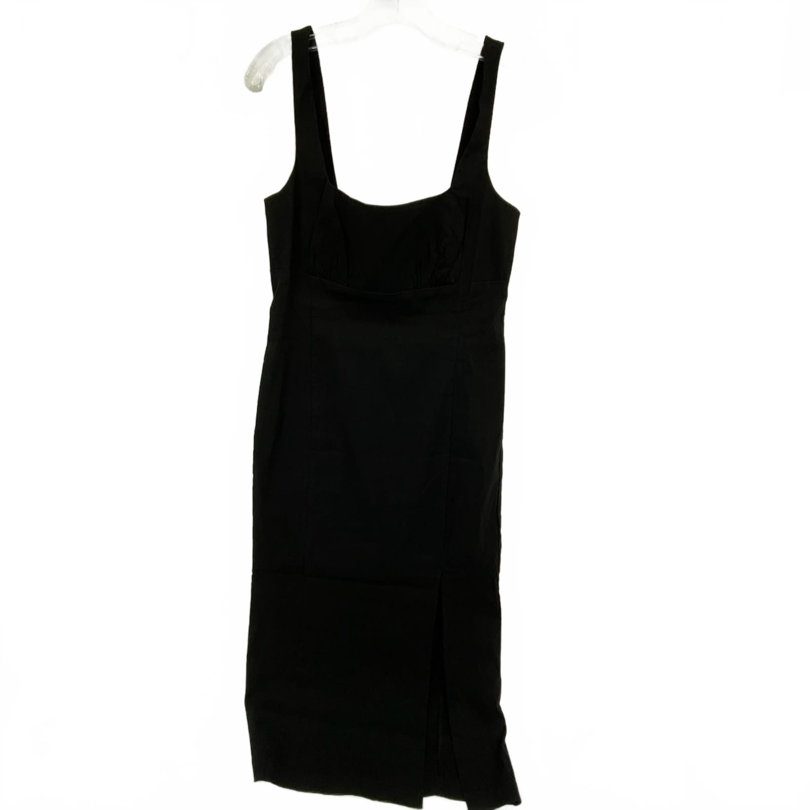 Anthropologie Black Strappy Midi Dress