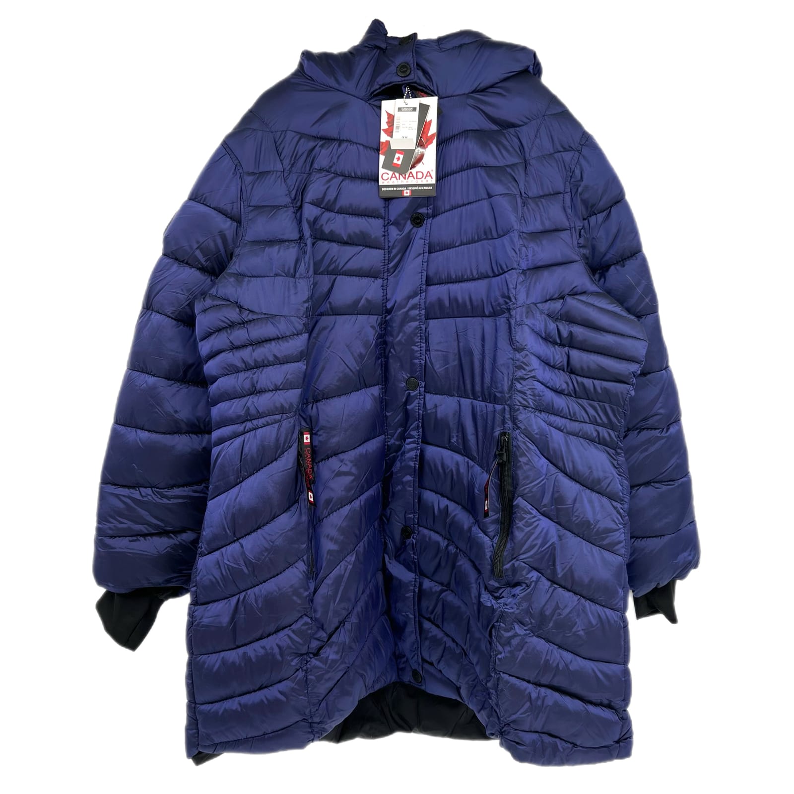 Canada Weathergear Blue Zip Puffer Coat