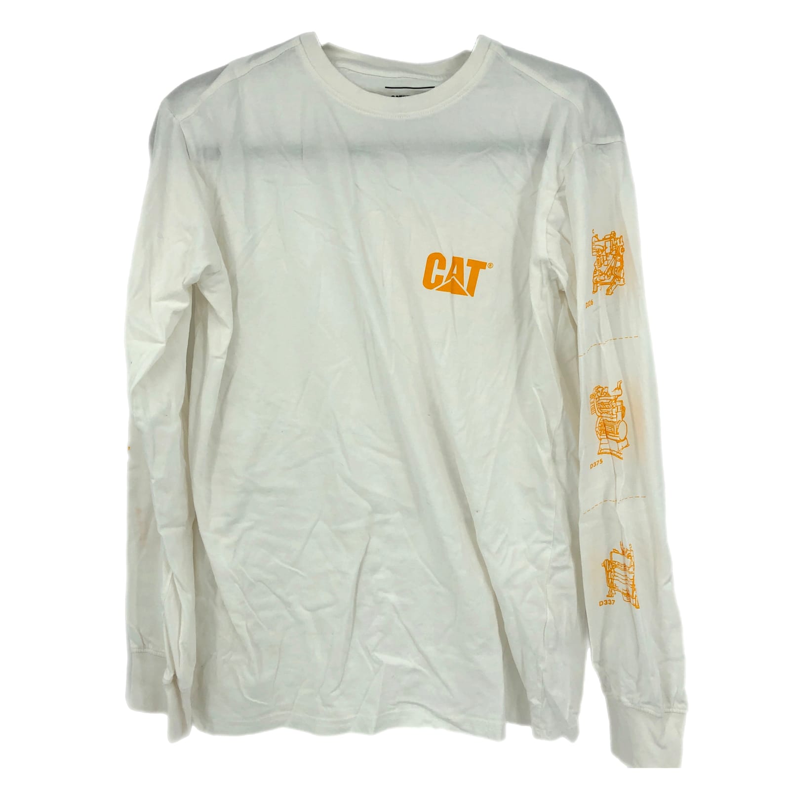 White & Orange Classic Long Sleeve T-Shirt