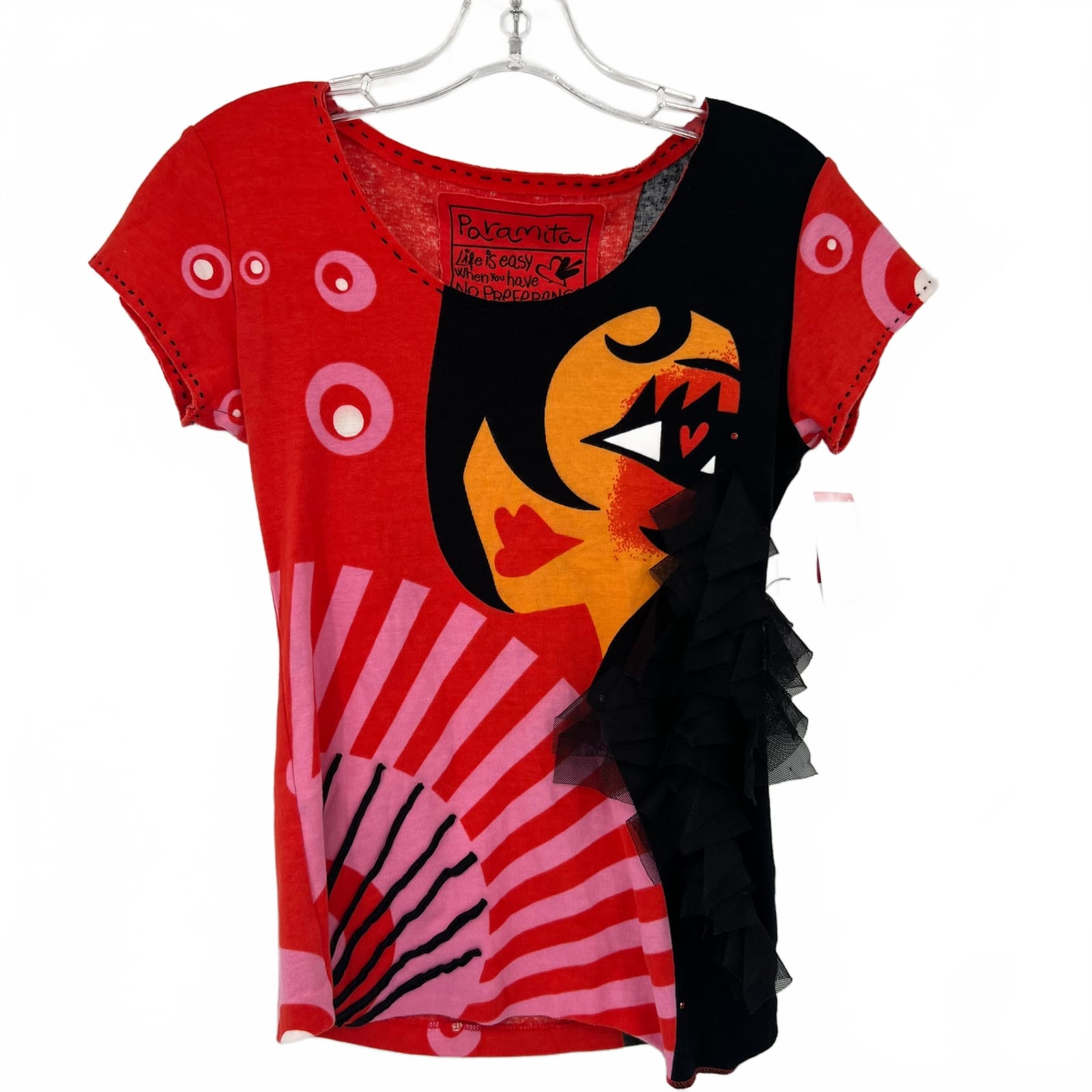 Paramita Red/Black Vintage Graphic Tee