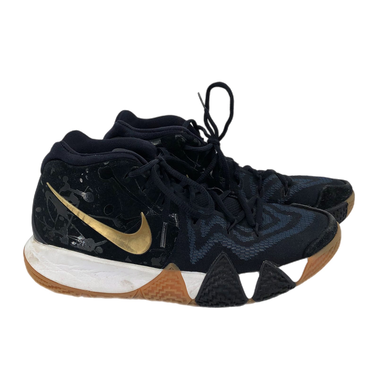 Nike Black & Blue Kyrie 4 Athletic Sneakers
