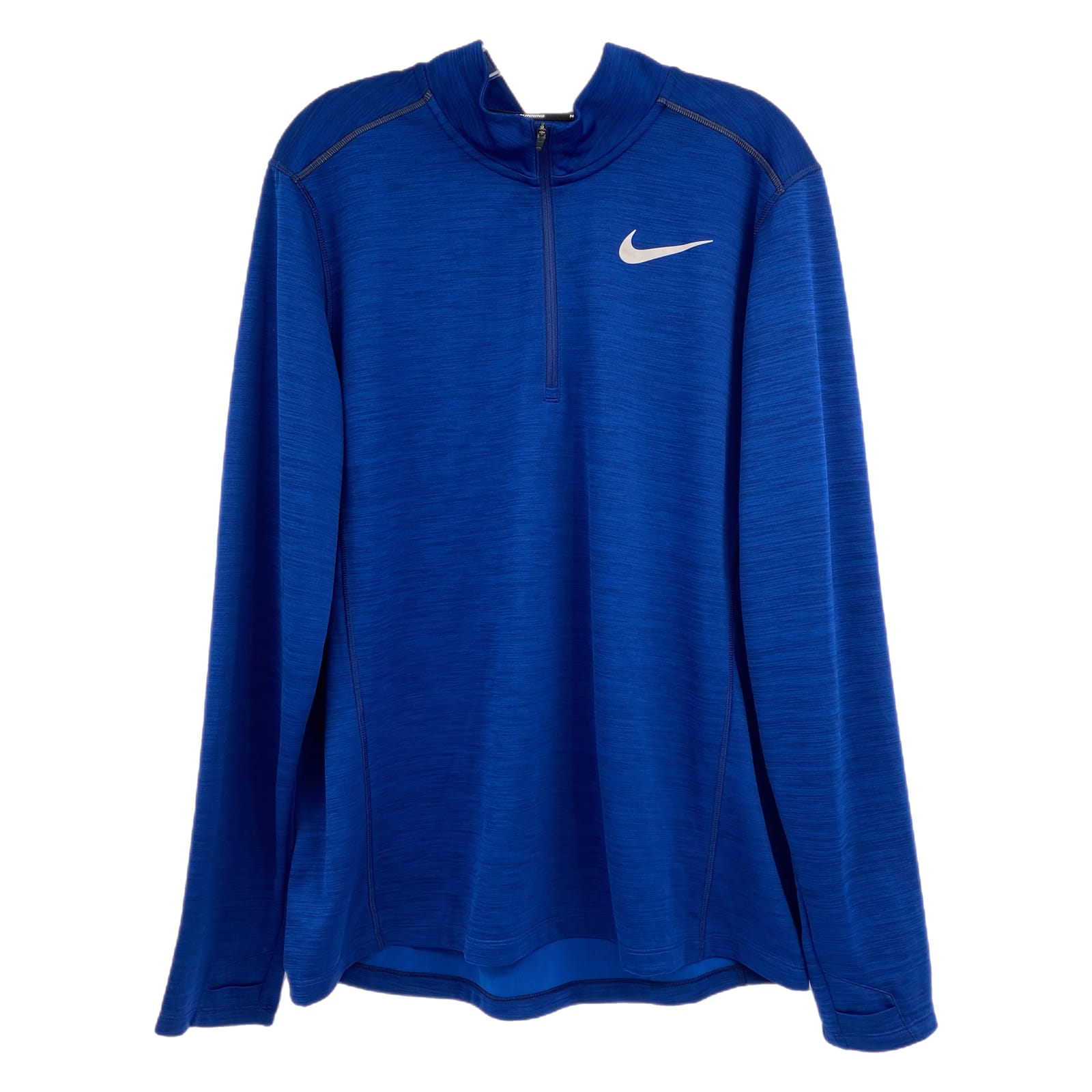 Nike Blue Quarter Zip Long Sleeve Athletic Shirt