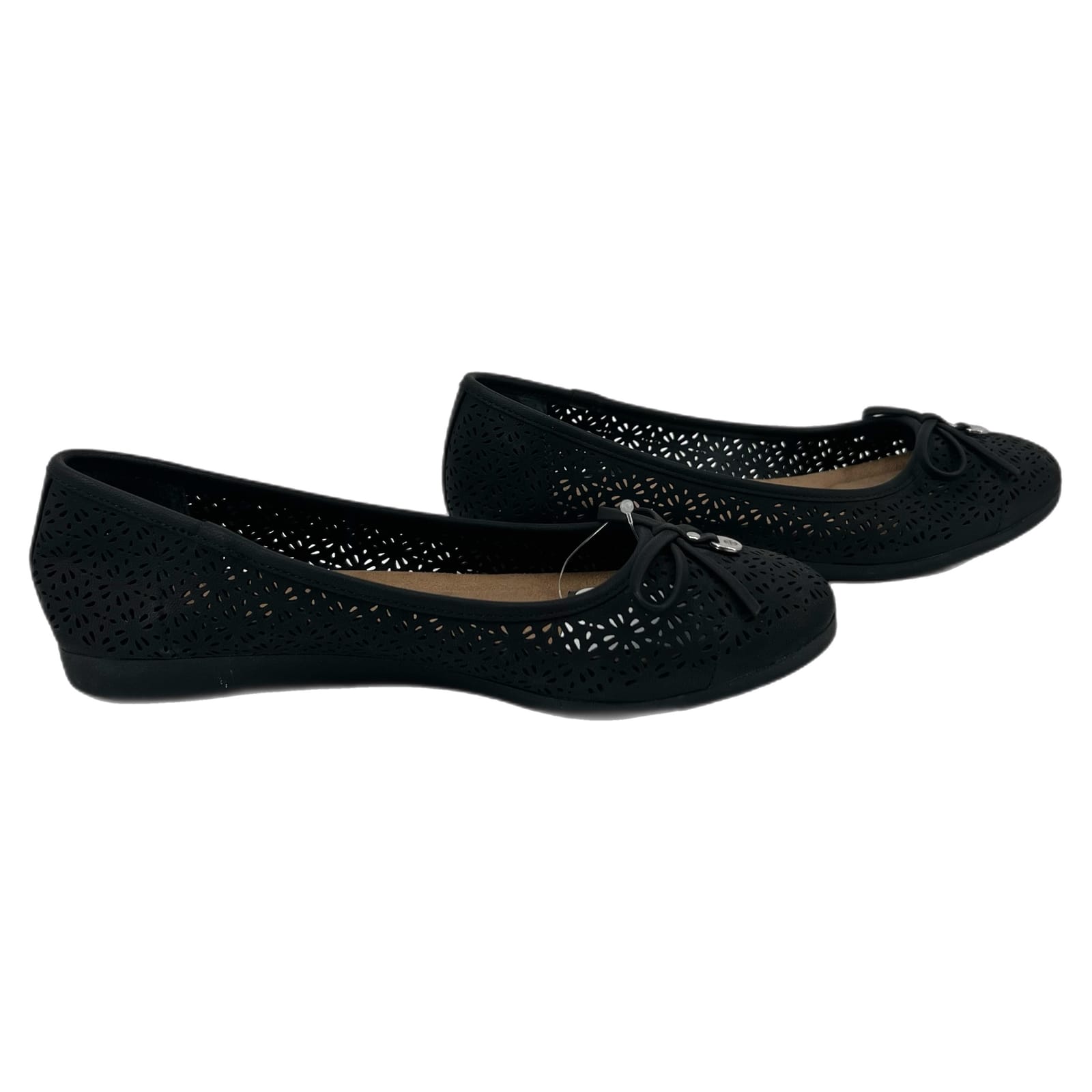 Gianni Bini Black Lasercut Flats
