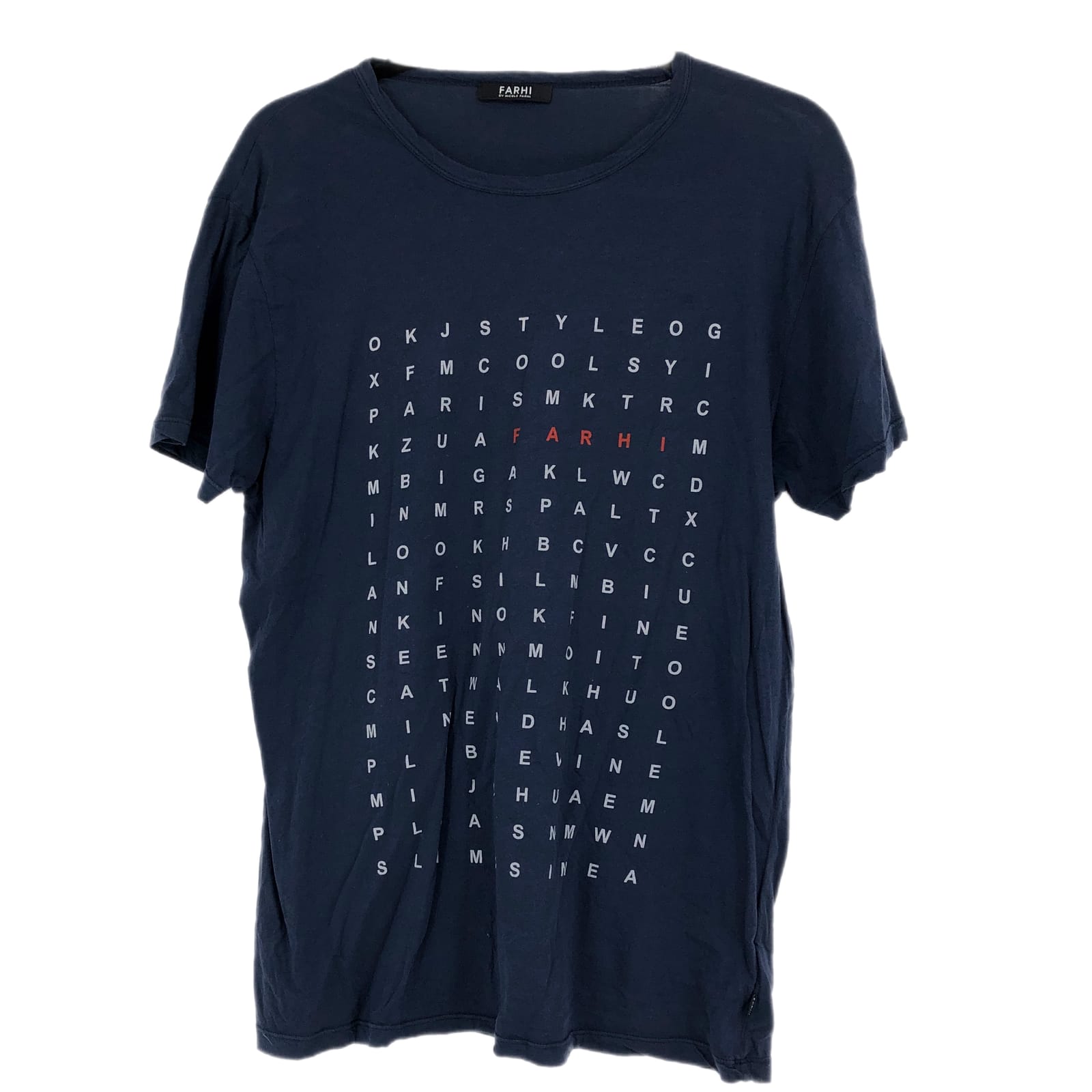 NICOLE FARHI Blue Basic T-Shirt