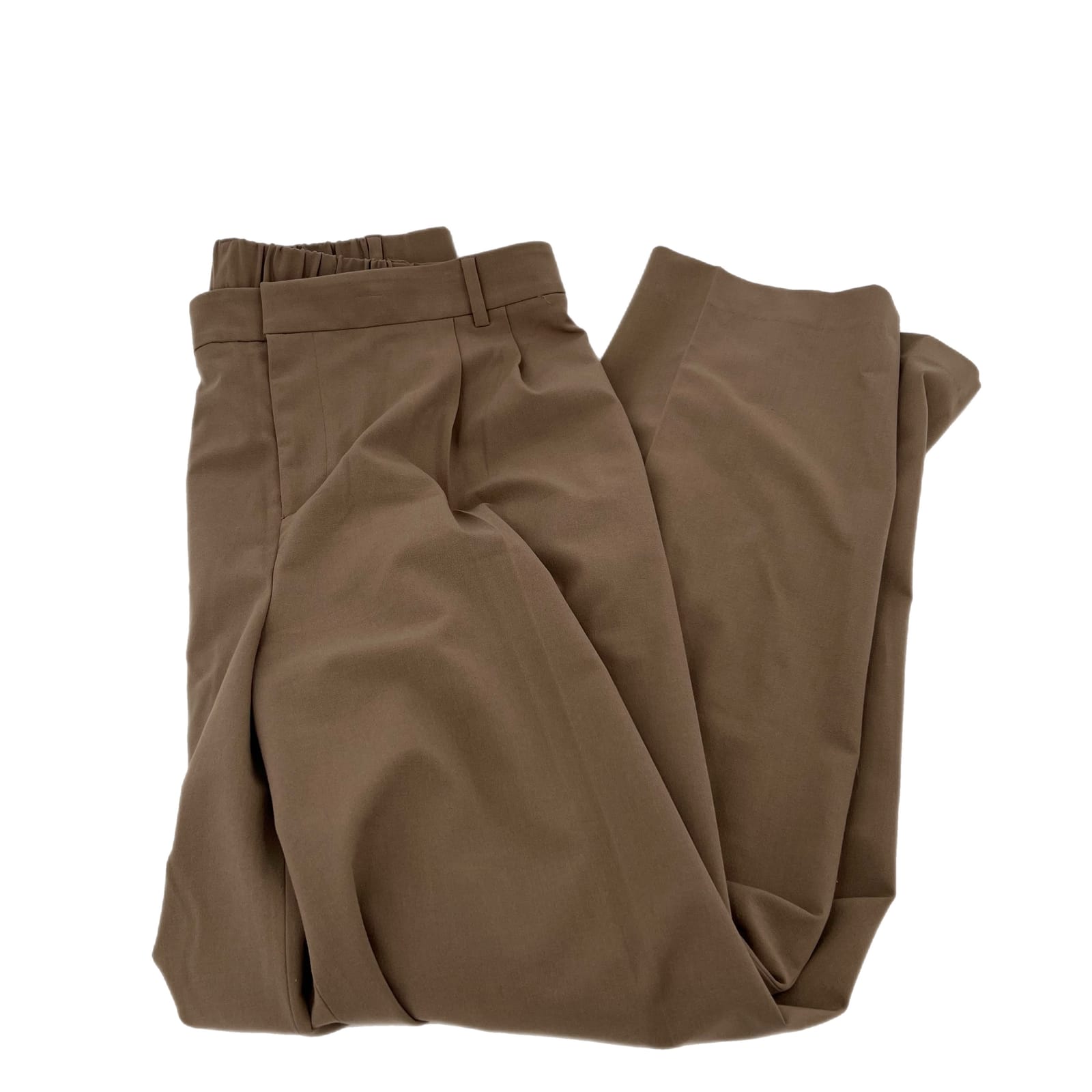 Open Edit Brown Relaxed Fit Baggy Chinos