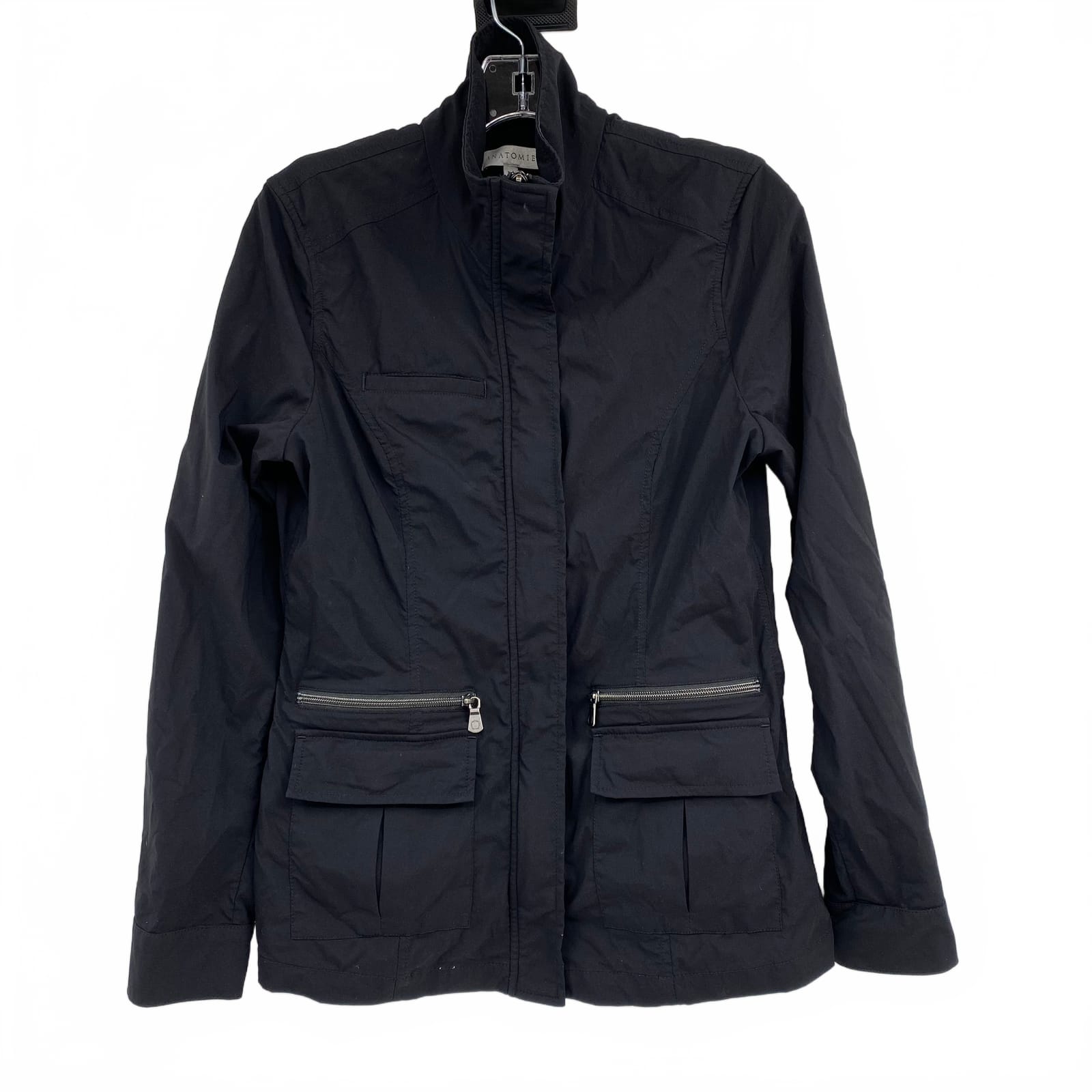Anatomie Black Zip-Up Utility Jacket