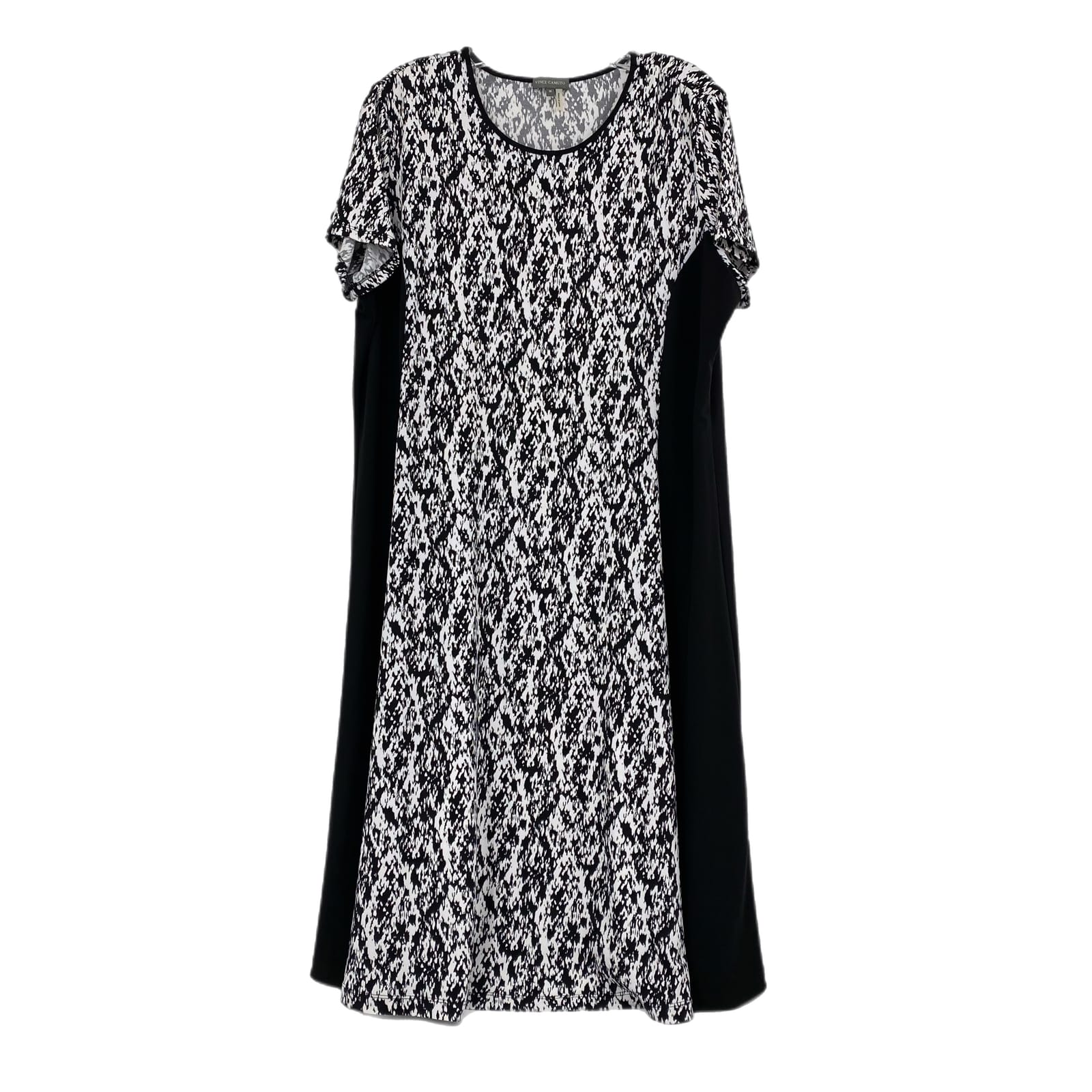 Vince Camuto Black & White Printed Dress