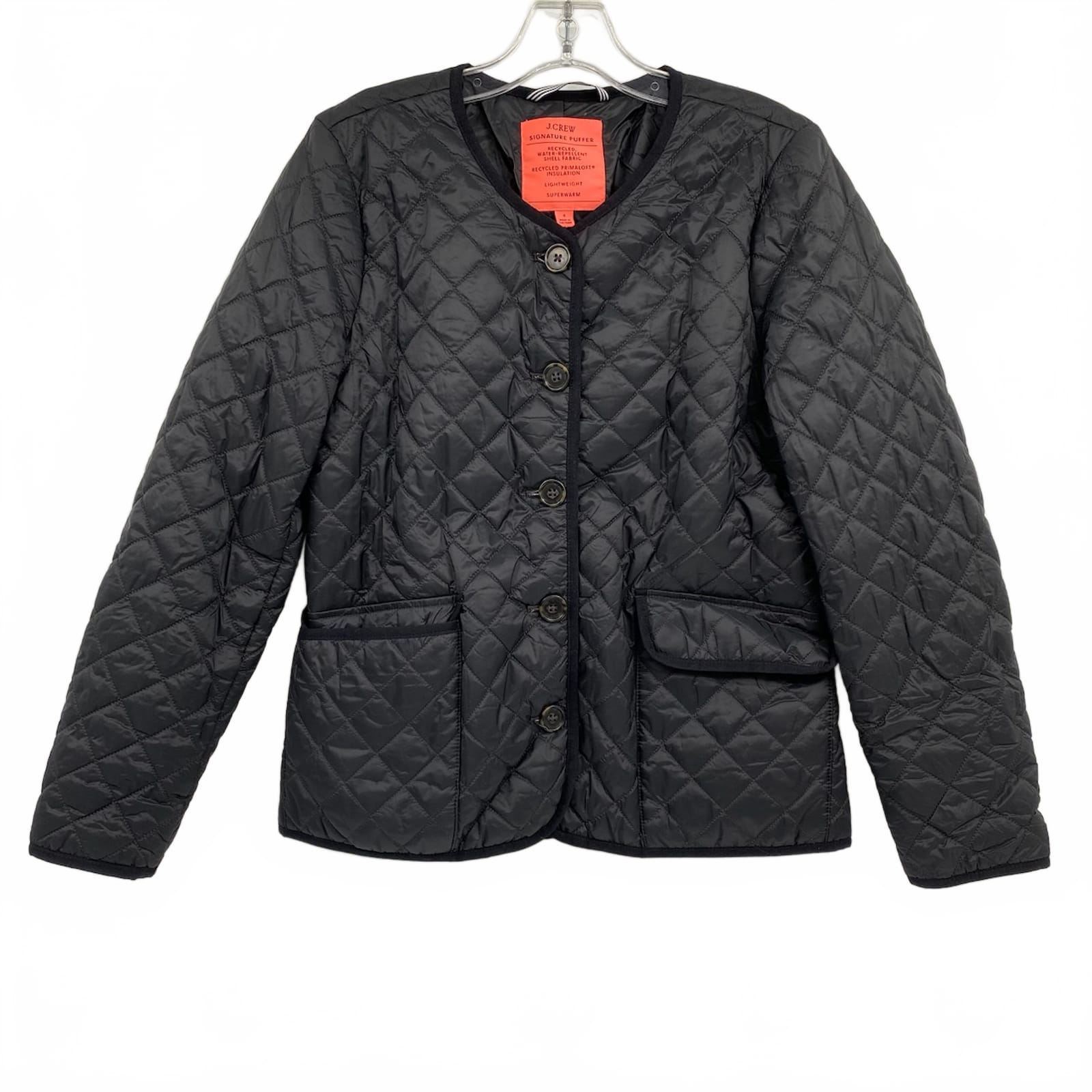 J. Crew Black Quilted Puffer Jacket