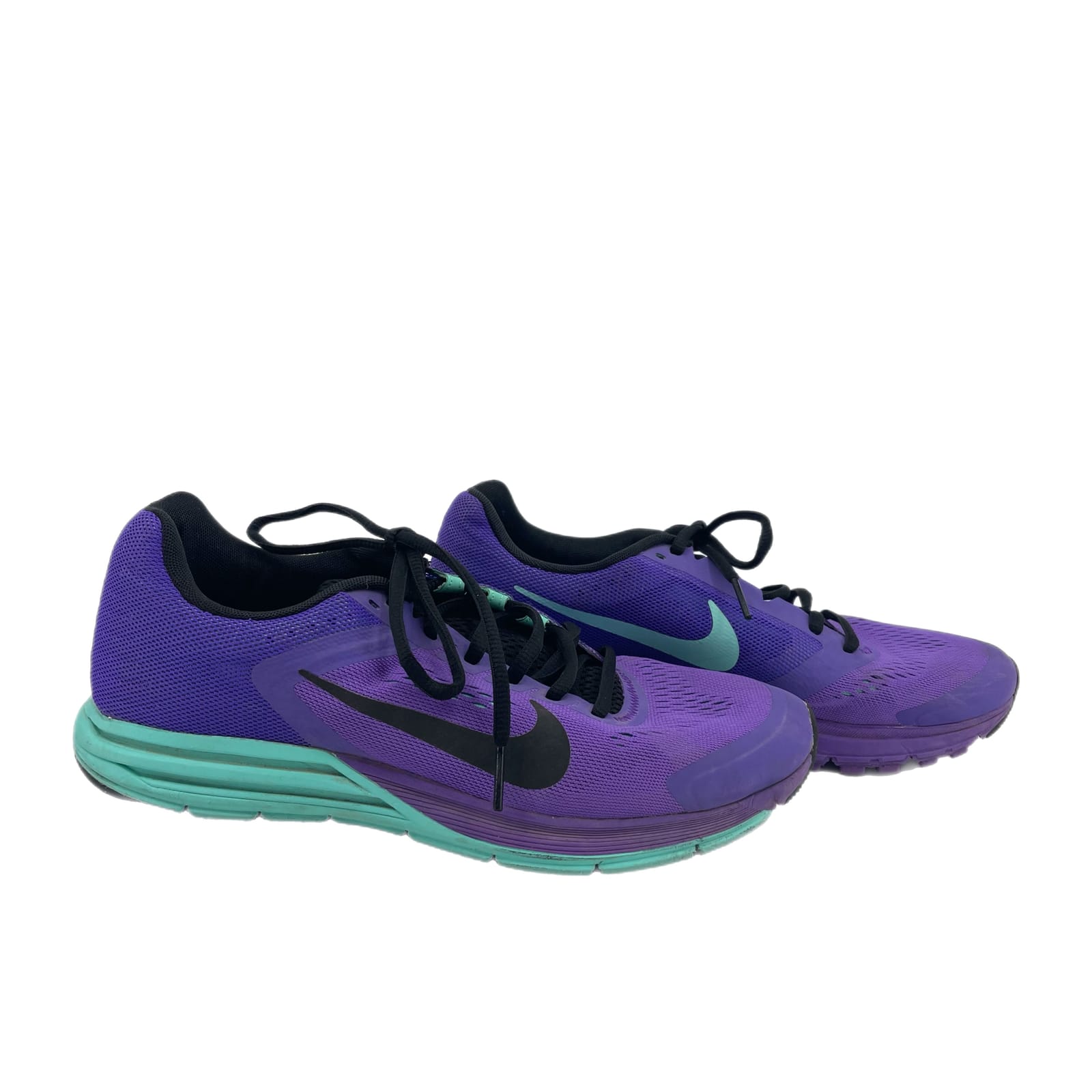 Nike Purple Blue Synthetic Athletic Shoes