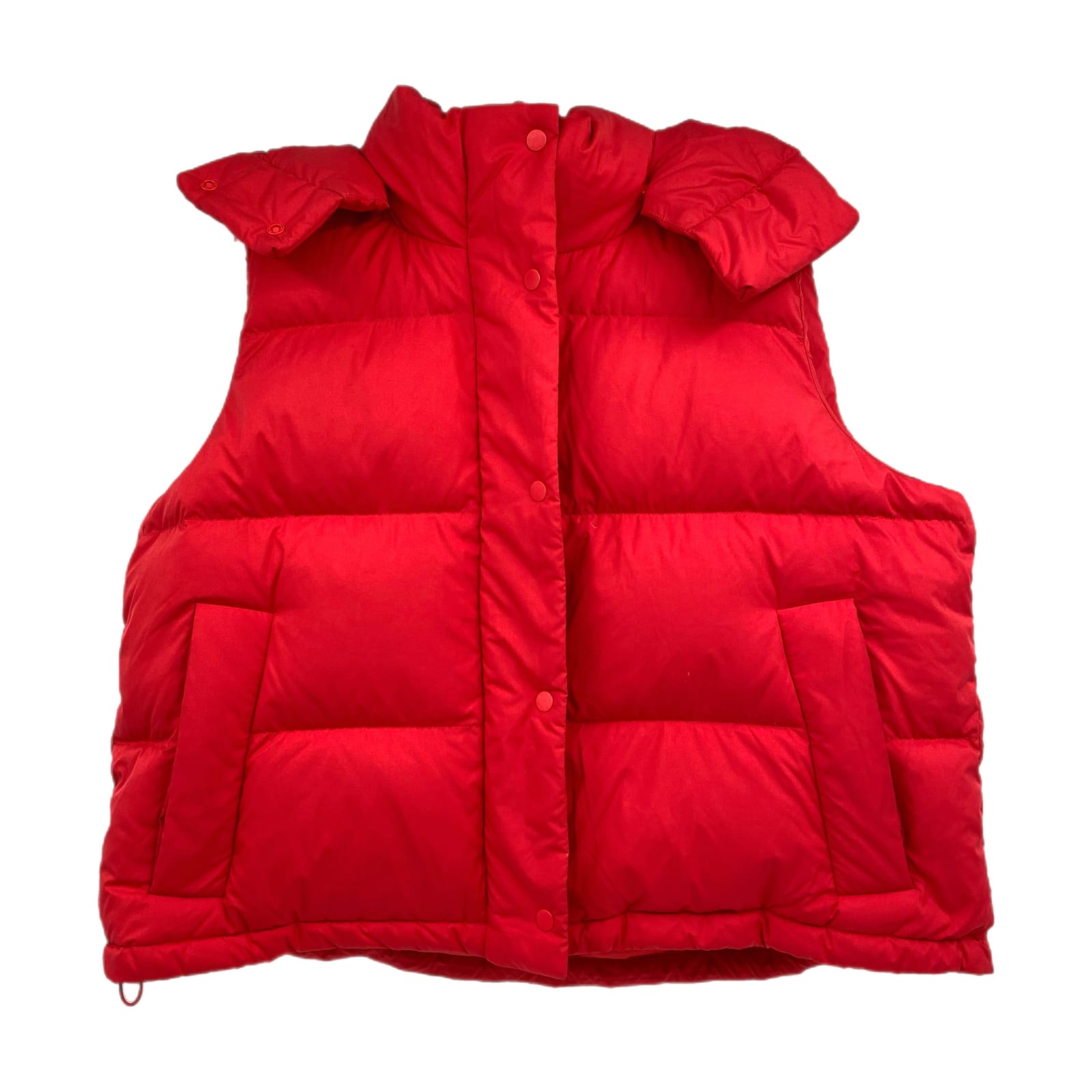 Lululemon Red Hooded Down-Filled Puffer Vest