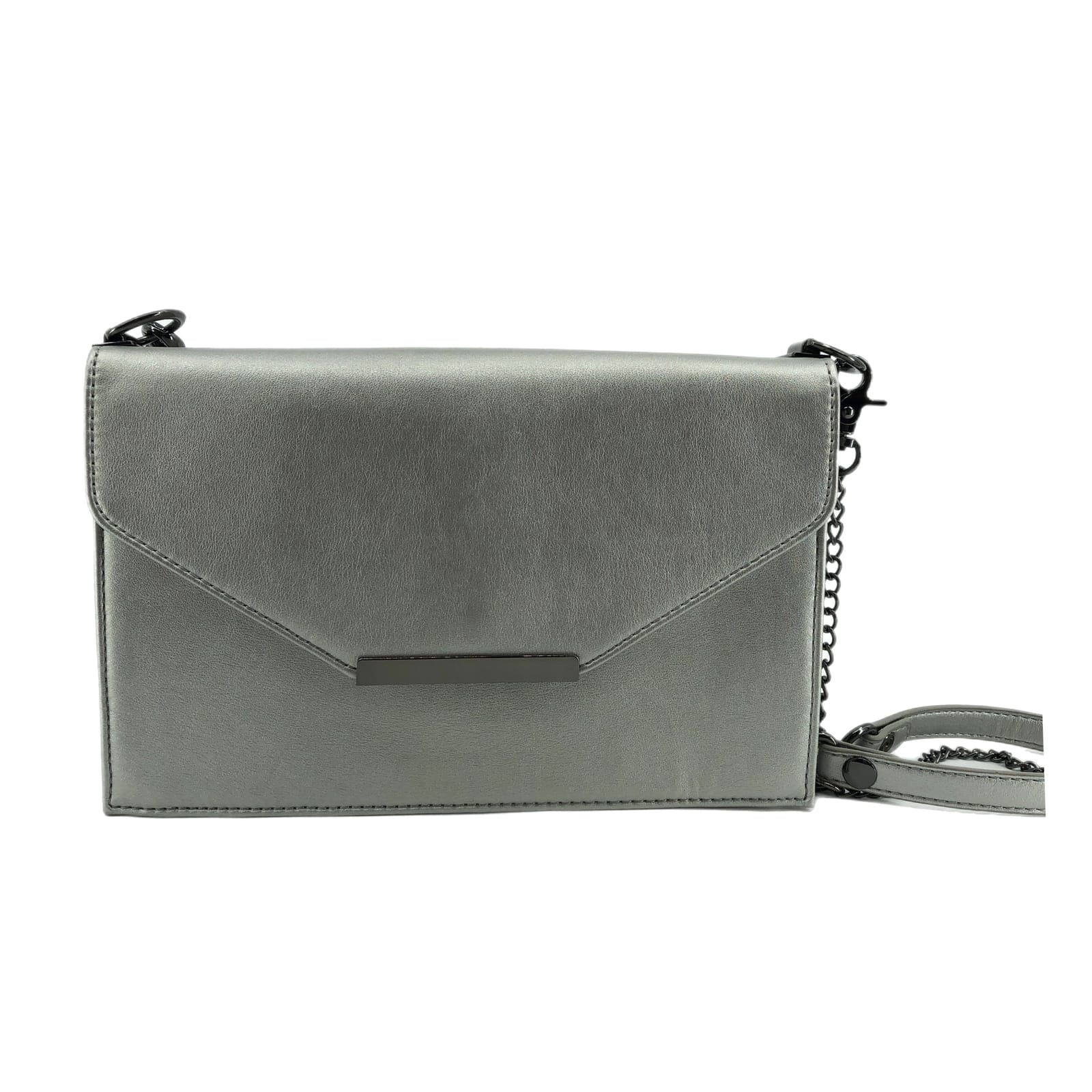 Silver Classic Crossbody Bag