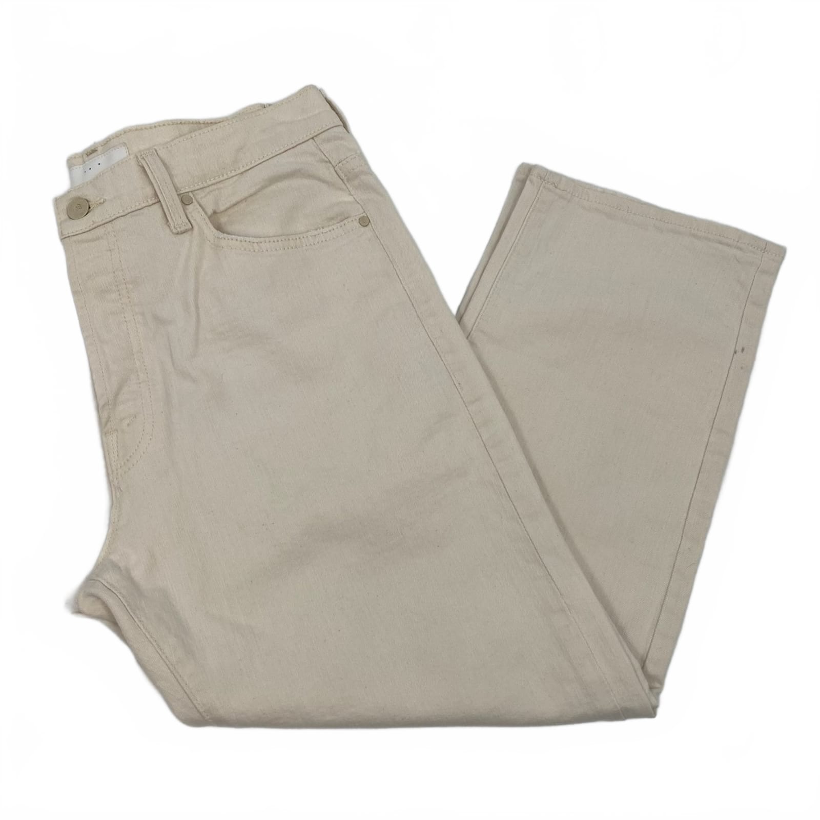 Mother Cream The Ditcher Crop Jeans