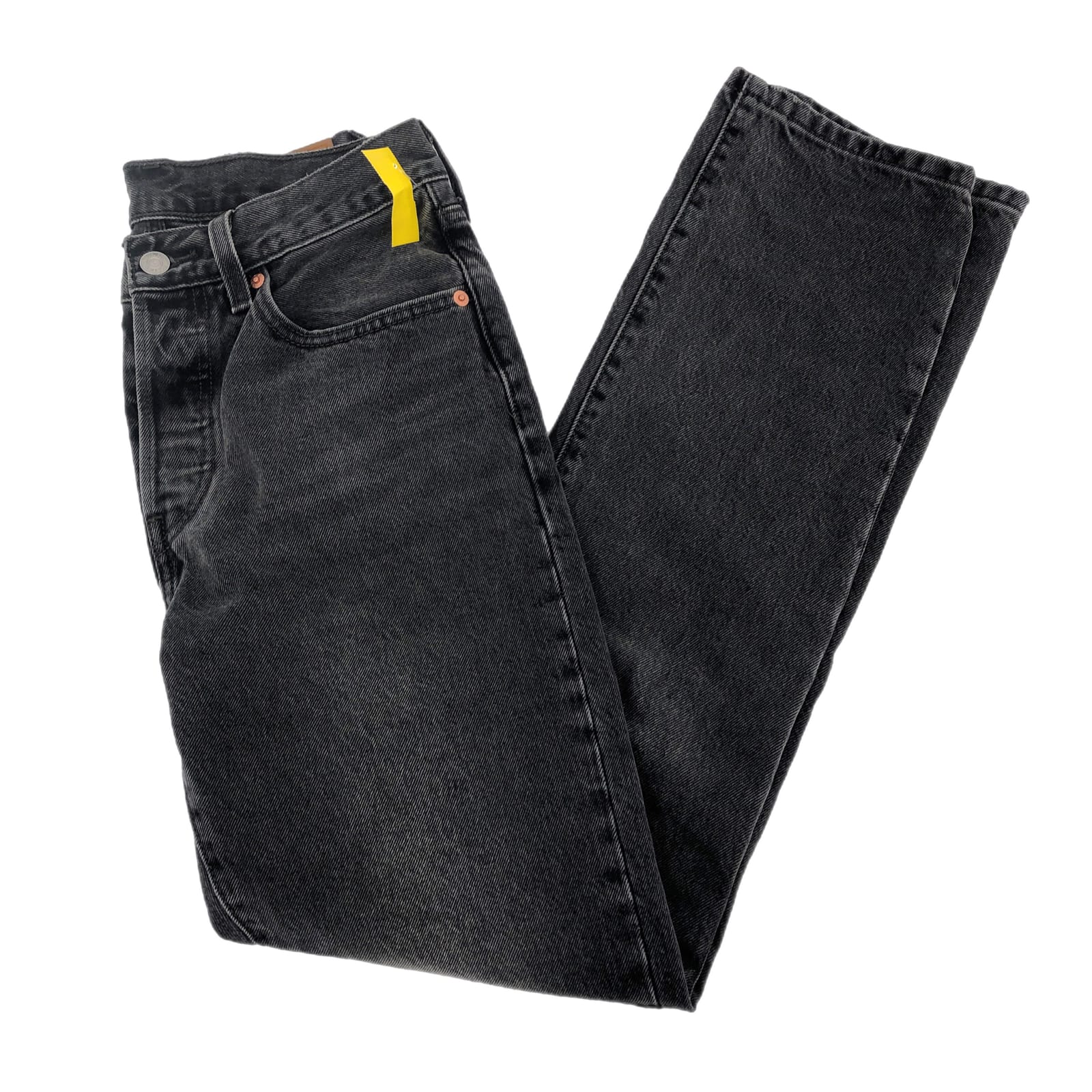 Levi's Black Mid-Rise Straight Leg Jeans