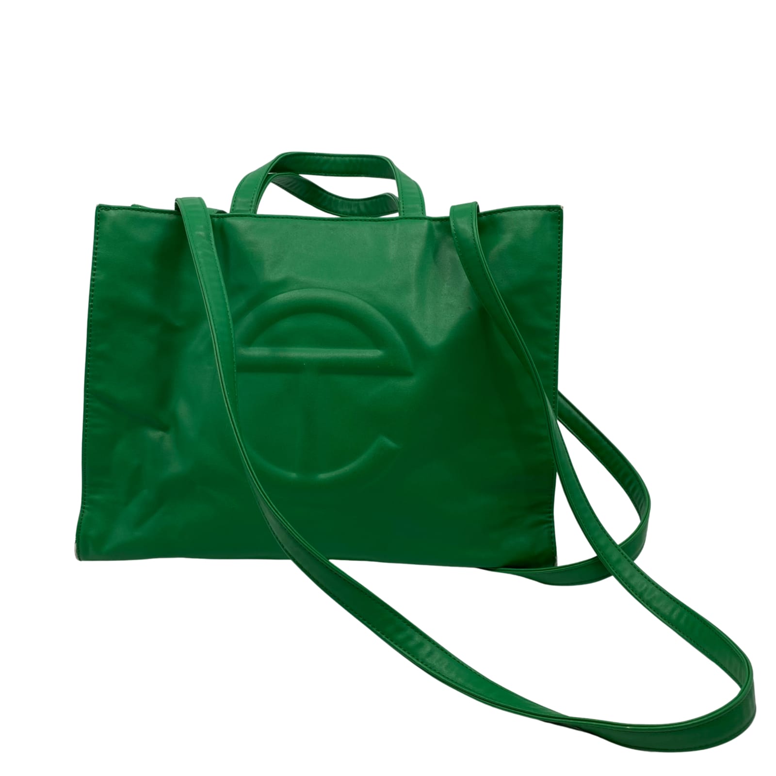 Telfar Green Vegan Leather Crossbody Bag