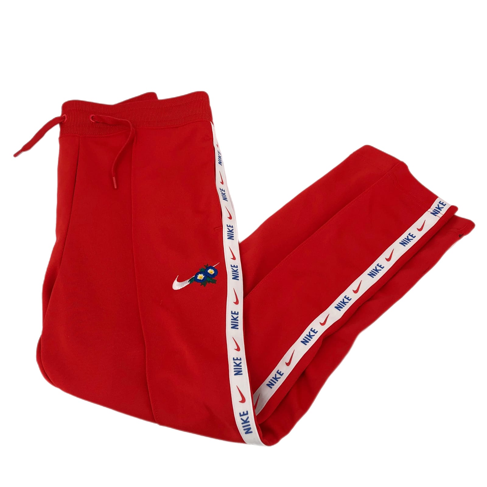 Nike Red High-Rise Track Pants