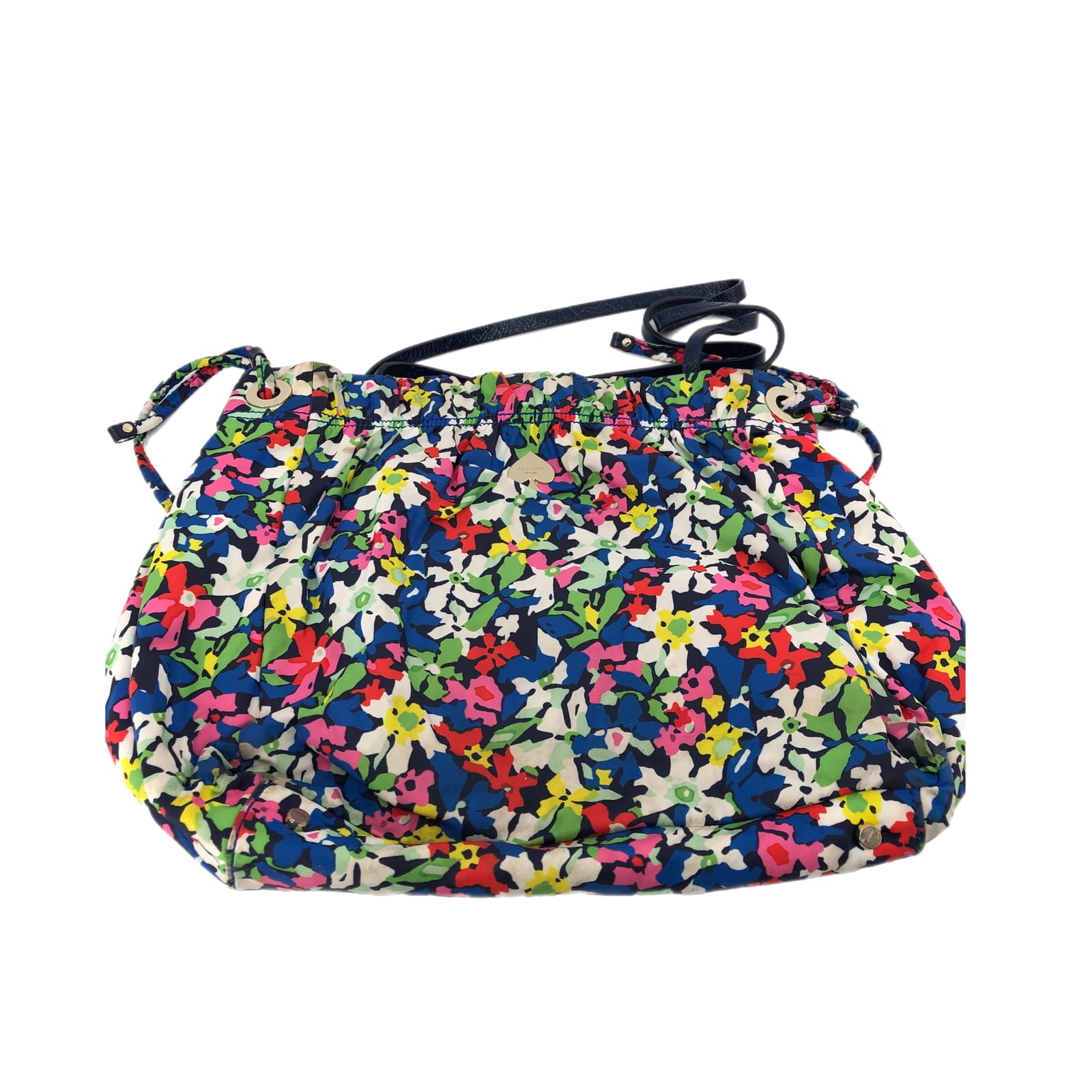 Kate Spade Blue Floral Totes Bucket & Drawstring Bag