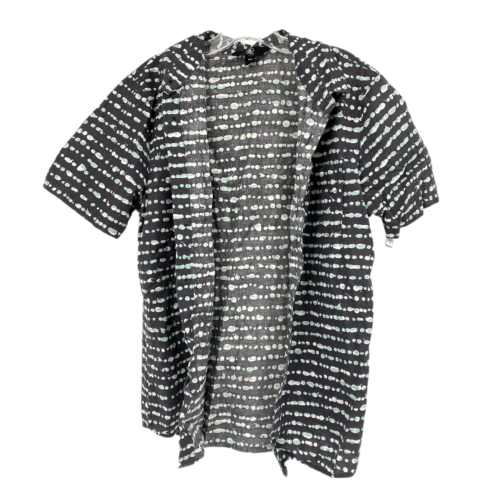 Volcom Gray Green Button-Up Casual Shirt